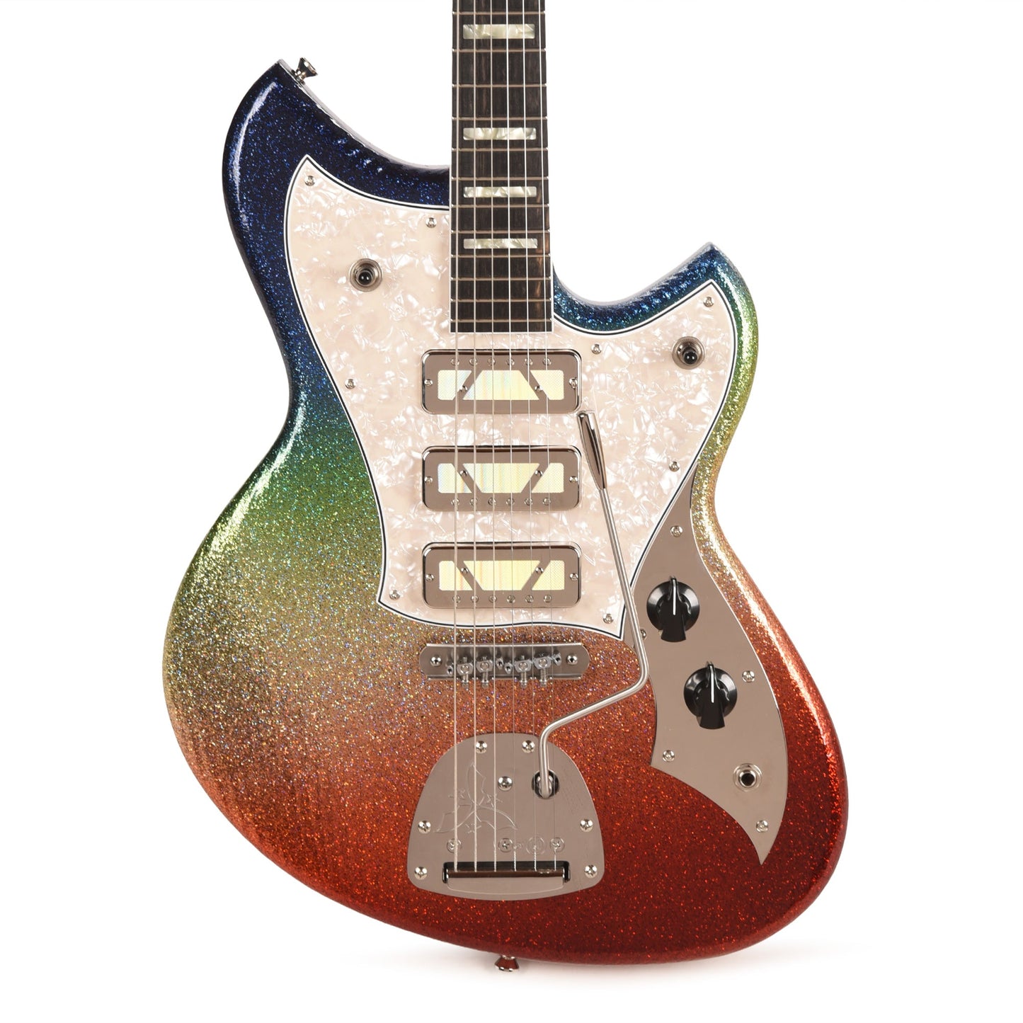 Novo Signature Serus J Dark Side Sparkle Extra Light Distress w/Lollar Technicolor Foil Pickups