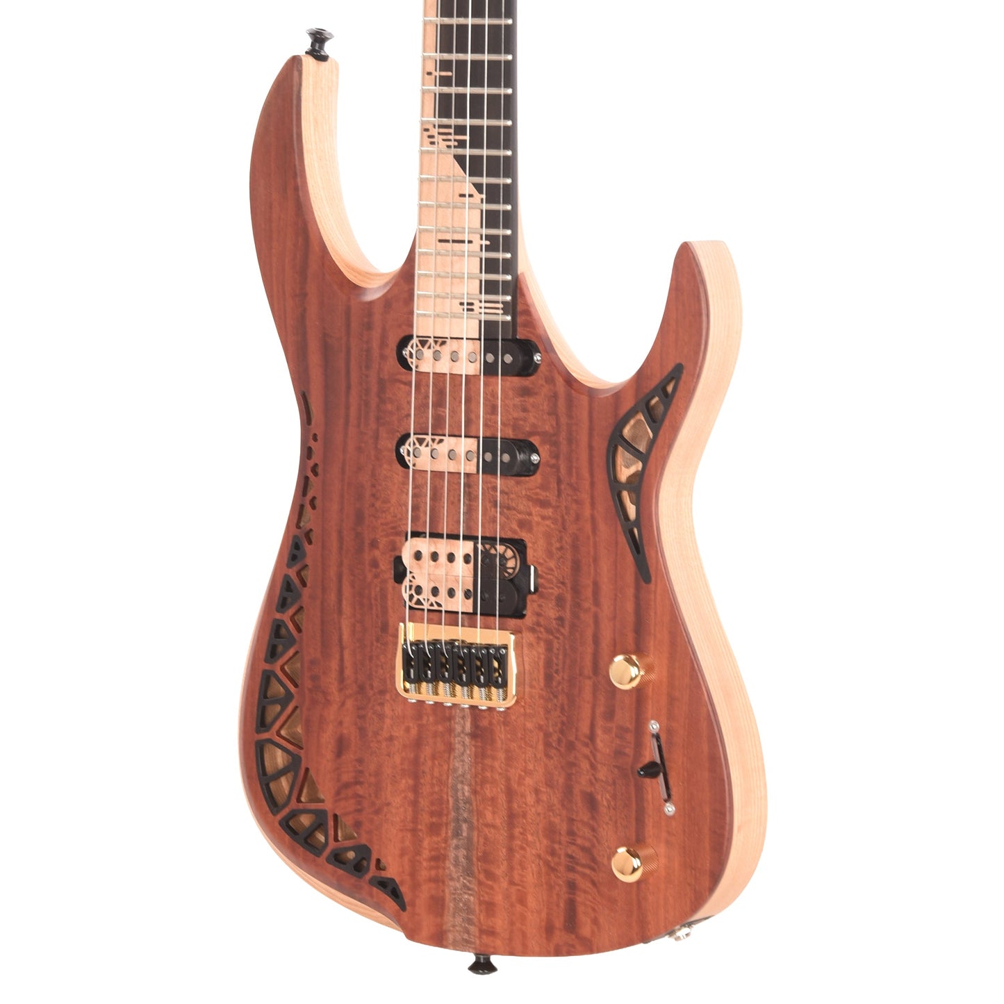 OD Guitars Bia Eucalyptus/Swamp Ash Natural HSS w/ Bare Knuckle Pickups