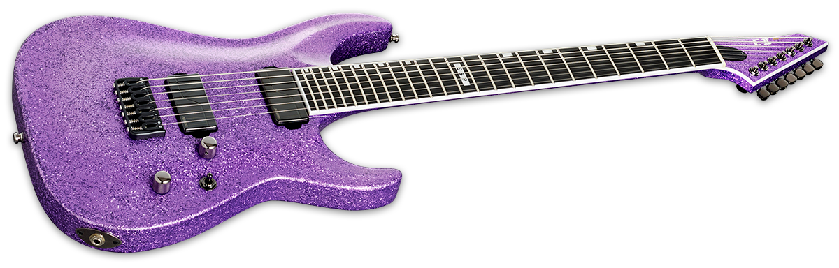ESP E-II HORIZON NT-7B HIPSHOT Purple Sparkle