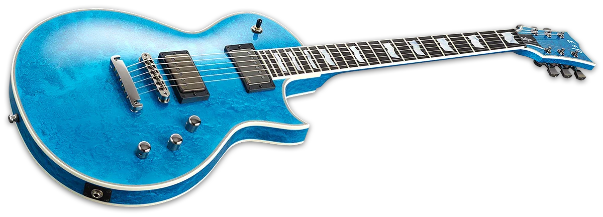 ESP Custom Shop Original Series Eclipse CTM DB, Blue Liquid Metal