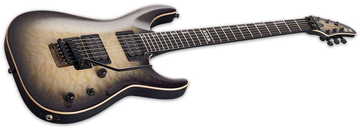 ESP E-II Horizon FR QM - Black Natural Burst