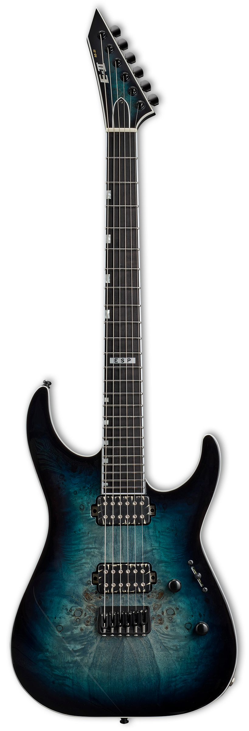 ESP E-II M-II HT Mercury Blue Burst