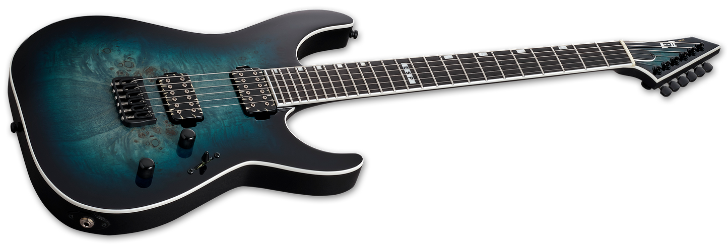 ESP E-II M-II HT Mercury Blue Burst