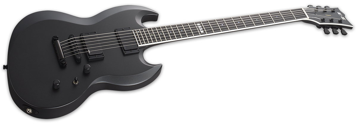 ESP E-II Viper Baritone Charcoal Metallic Satin