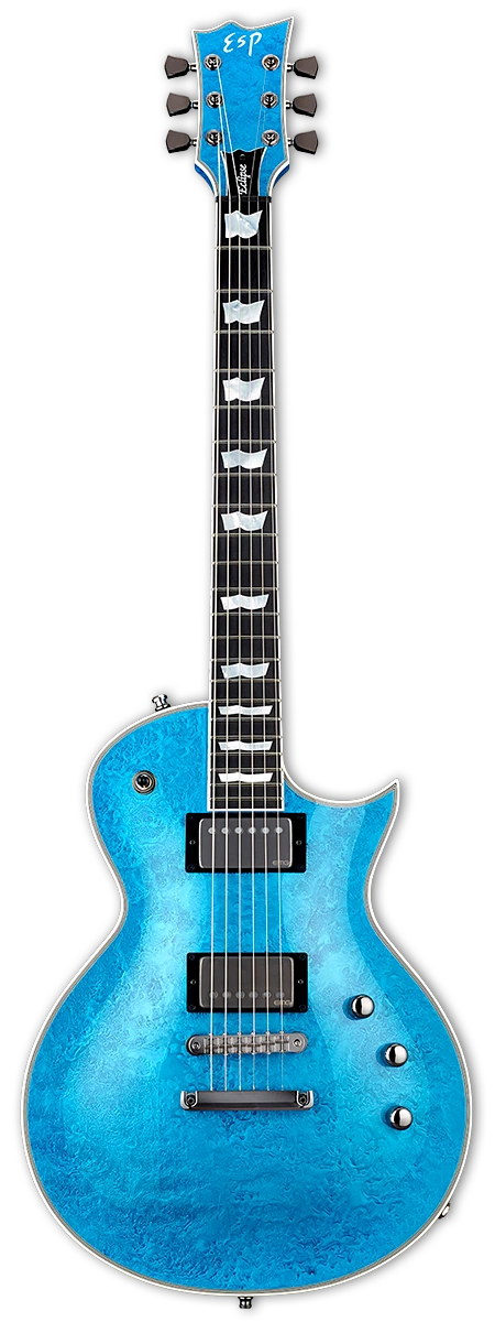 ESP Custom Shop Original Series Eclipse CTM DB, Blue Liquid Metal