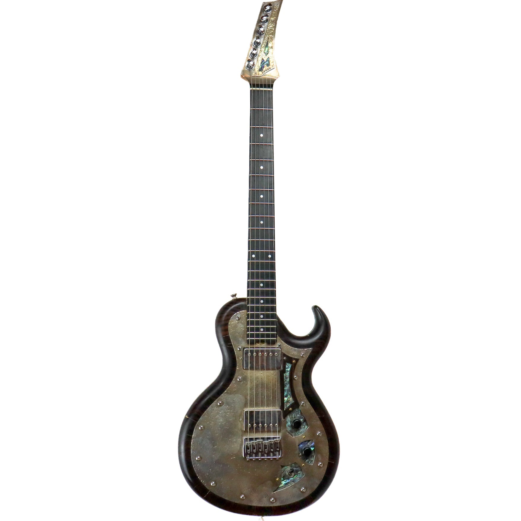 AM Guitars #00052 Ebony/Silver w/hardshell case