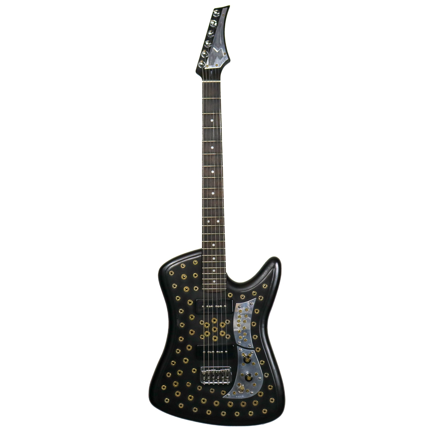 AM Guitars #0065 Brass Bullets Black P90s w/hardshell case
