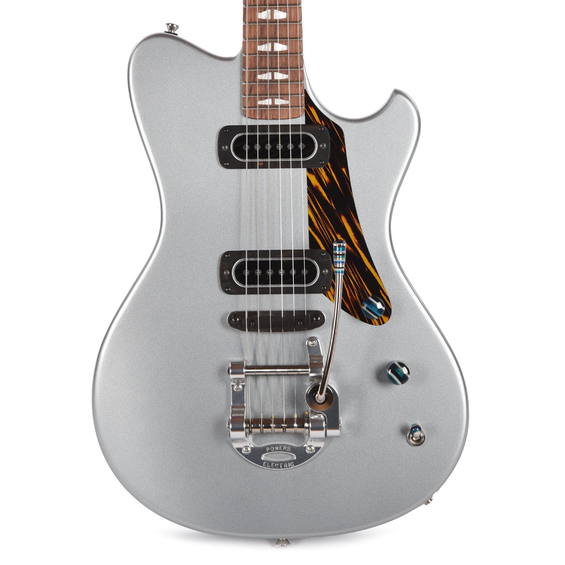 Powers Electric A-Type Dolomite Silver w/PF42 Pickups