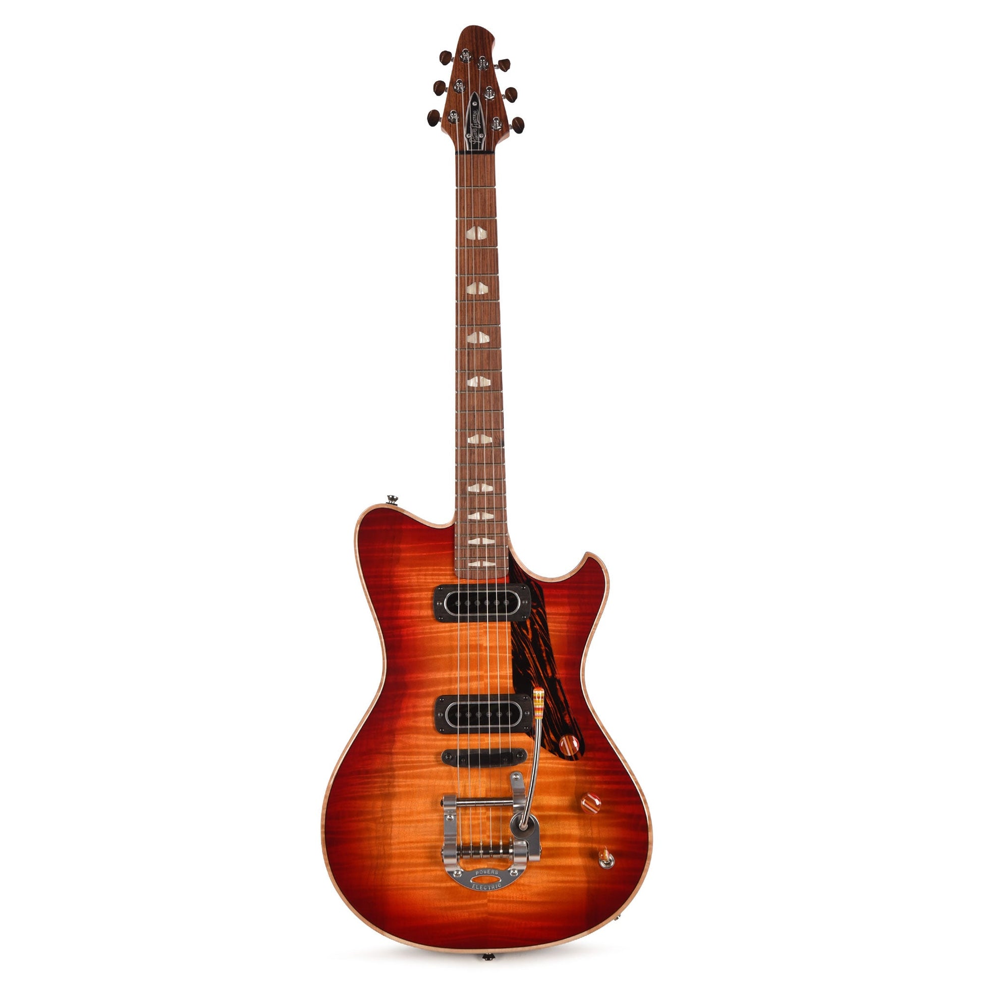 Powers Electric A-Type Select Flame Maple Custom Faded Cherry Sunburst w/PF42 Pickups
