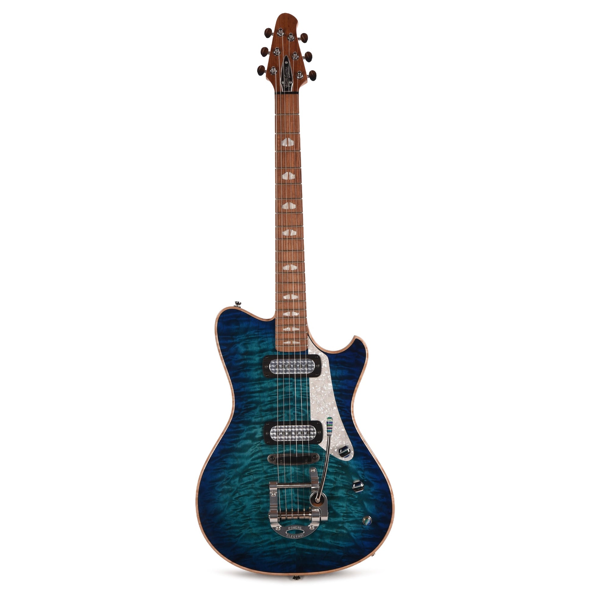 Powers Electric A-Type Select Quilt Maple Blue Lagoon w/FF42 Pickups