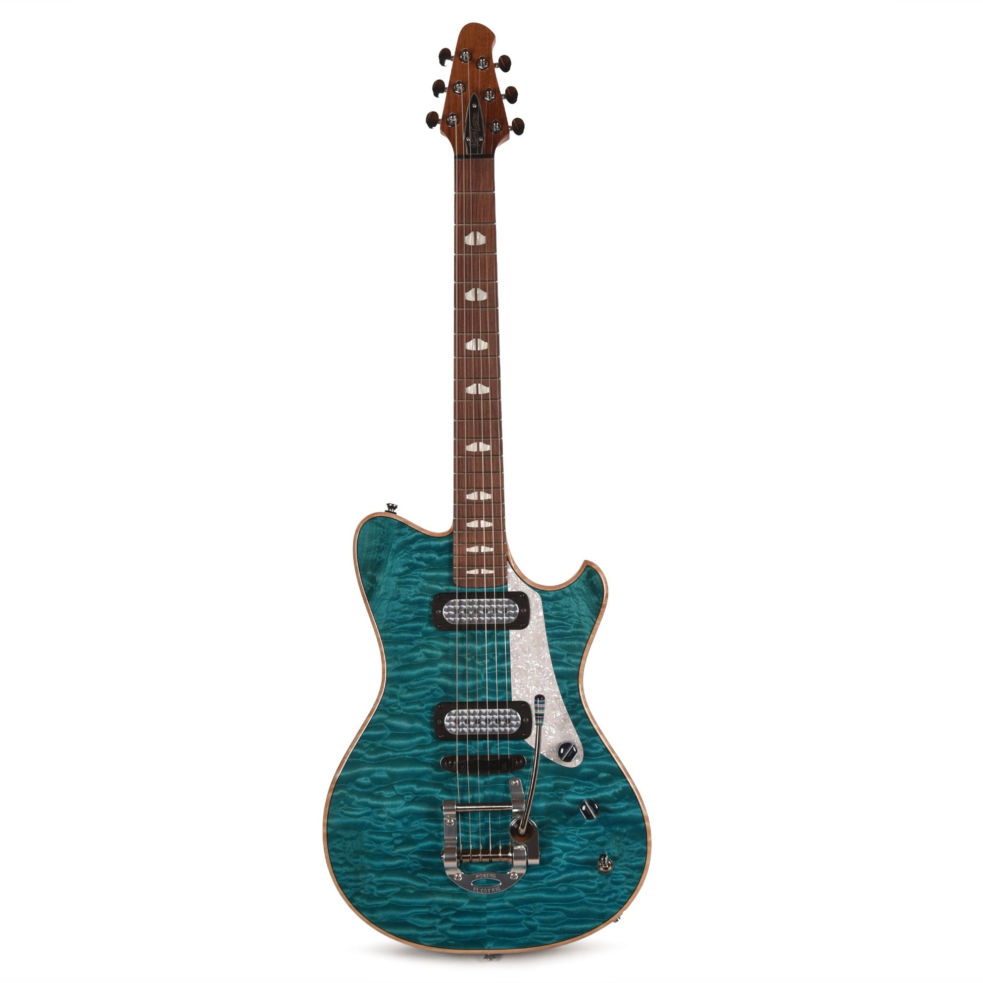 Powers Electric A-Type Select Quilt Maple Custom Koi Blue w/FF42 Pickups