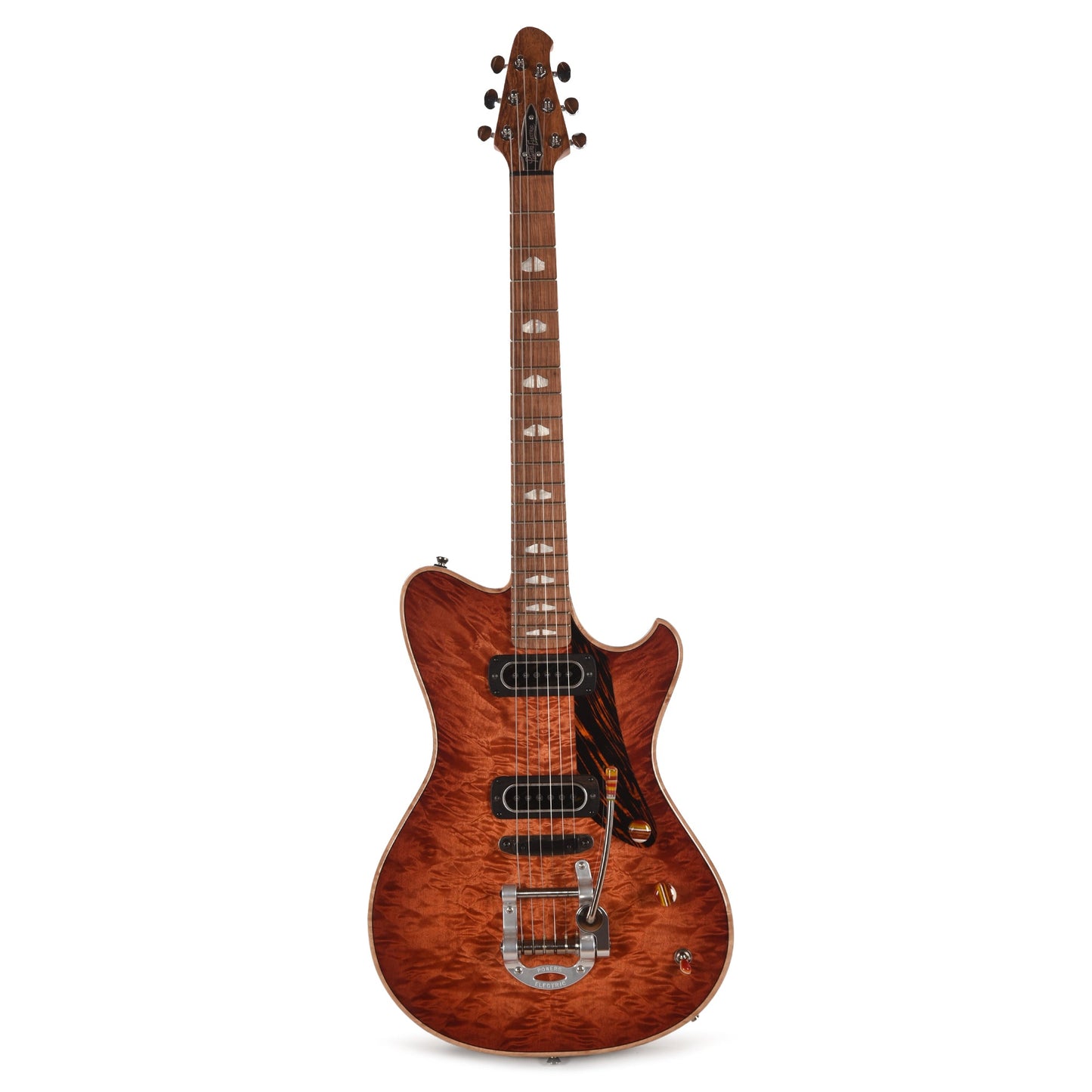 Powers Electric A-Type Select Quilt Maple Sweet Tea Orange w/PF42 Pickups
