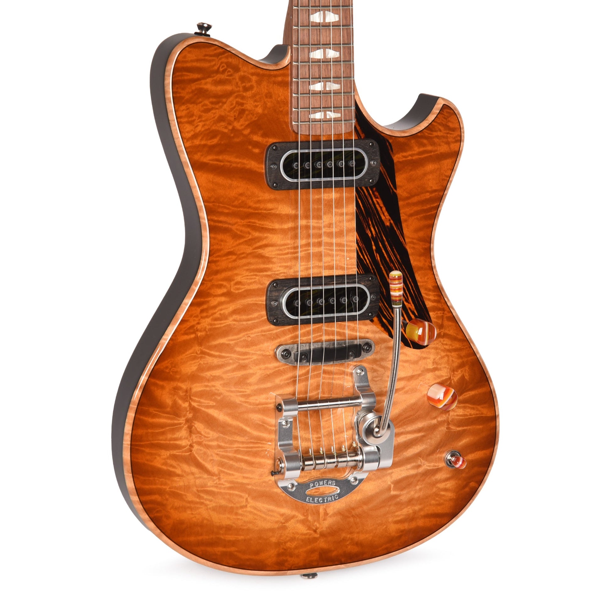 Powers Electric A-Type Select Quilt Maple Wild Honey Burst w/PF42 Pickups