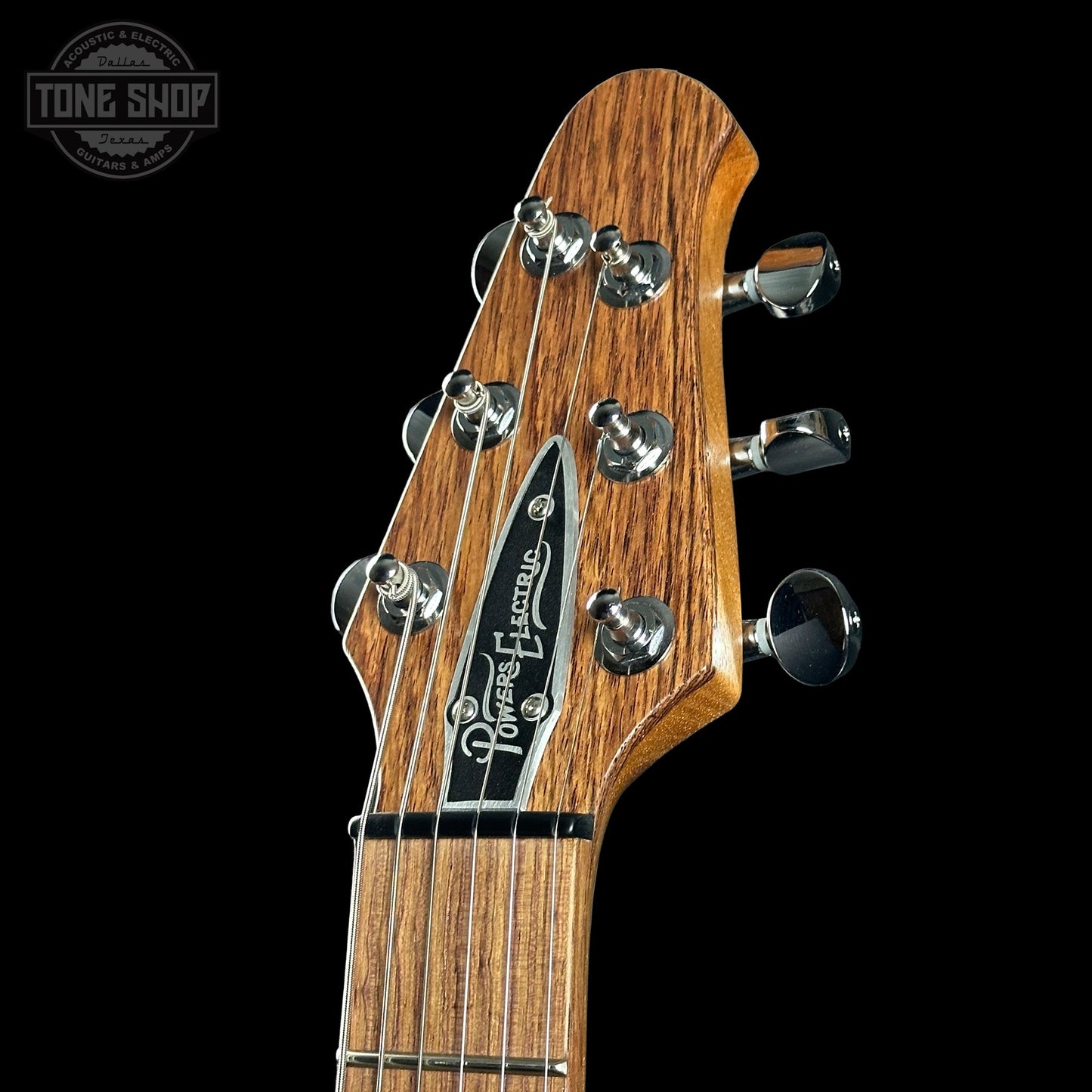 Powers Electric A-Type Select Maple Cruise Night Blue Ghost Flame PF42 Firestripe Delrin Cool CamTail w/Bag