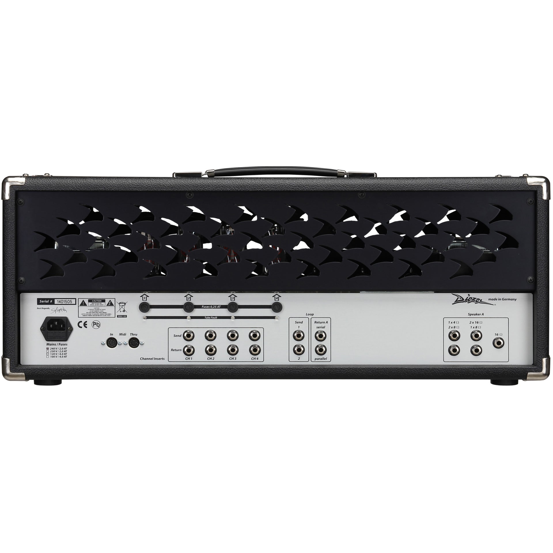 Diezel VH4 100-Watt - 4 Channel All Tube Head Amplifier