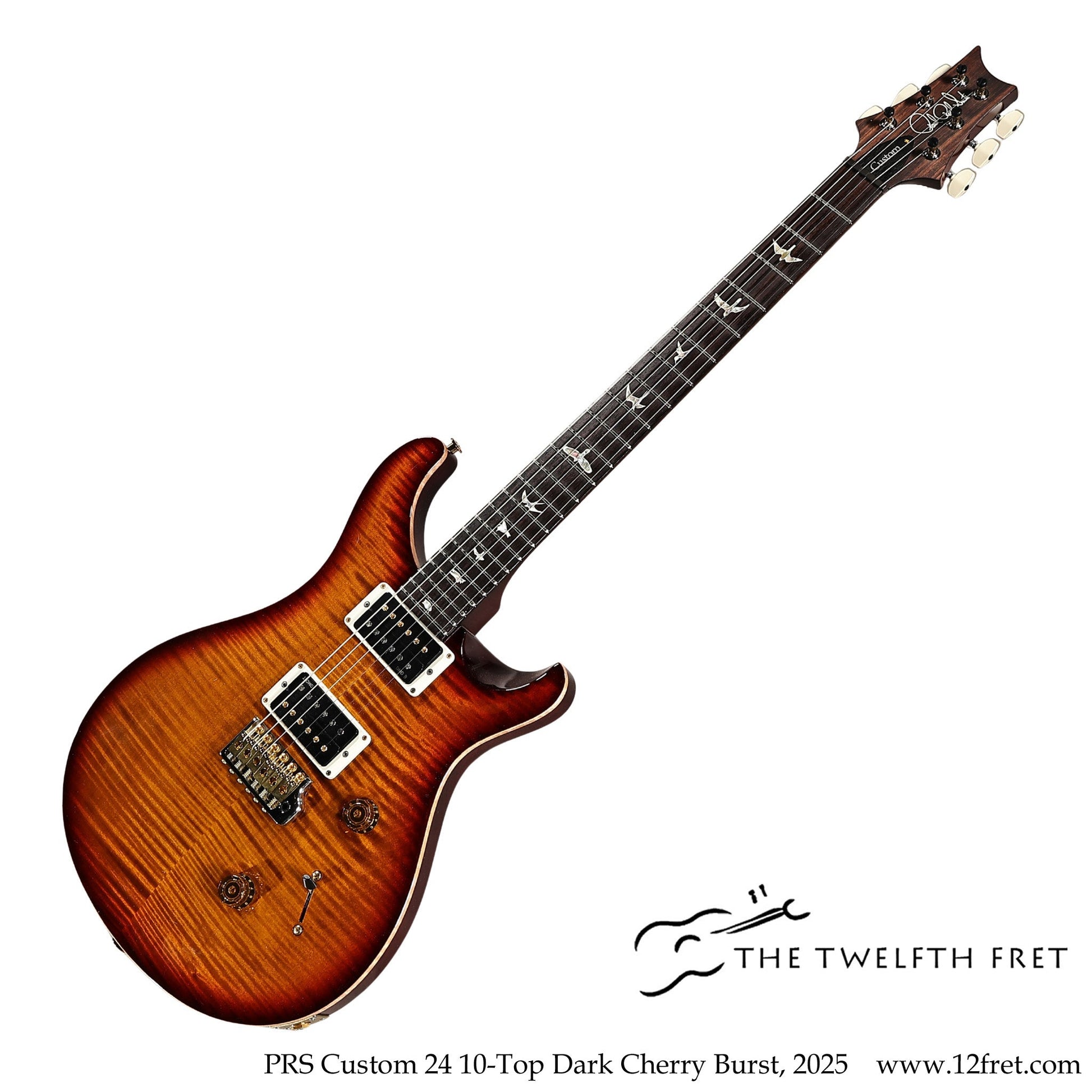PRS Custom 24 10-Top Dark Cherry Burst, 2025  [USED]
