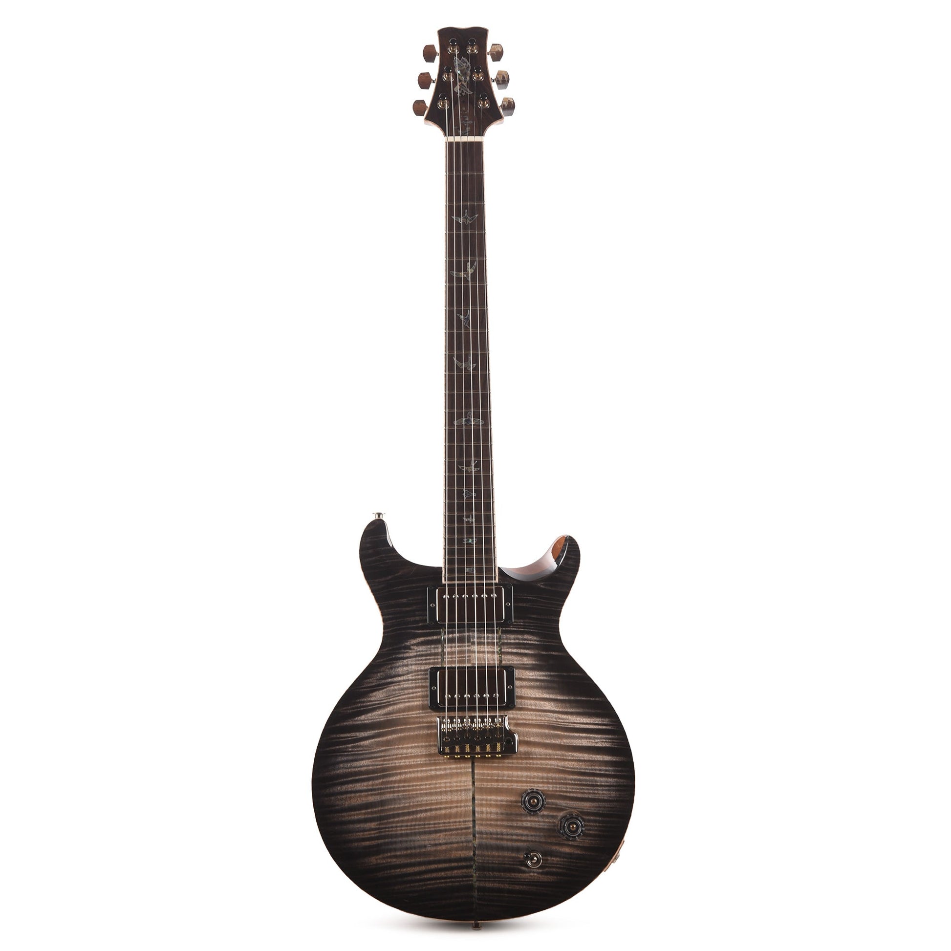 PRS Private Stock #12223 Santana Retro 594 Curly Maple/African Mahogany Frost Bite Glow w/White Wash Back