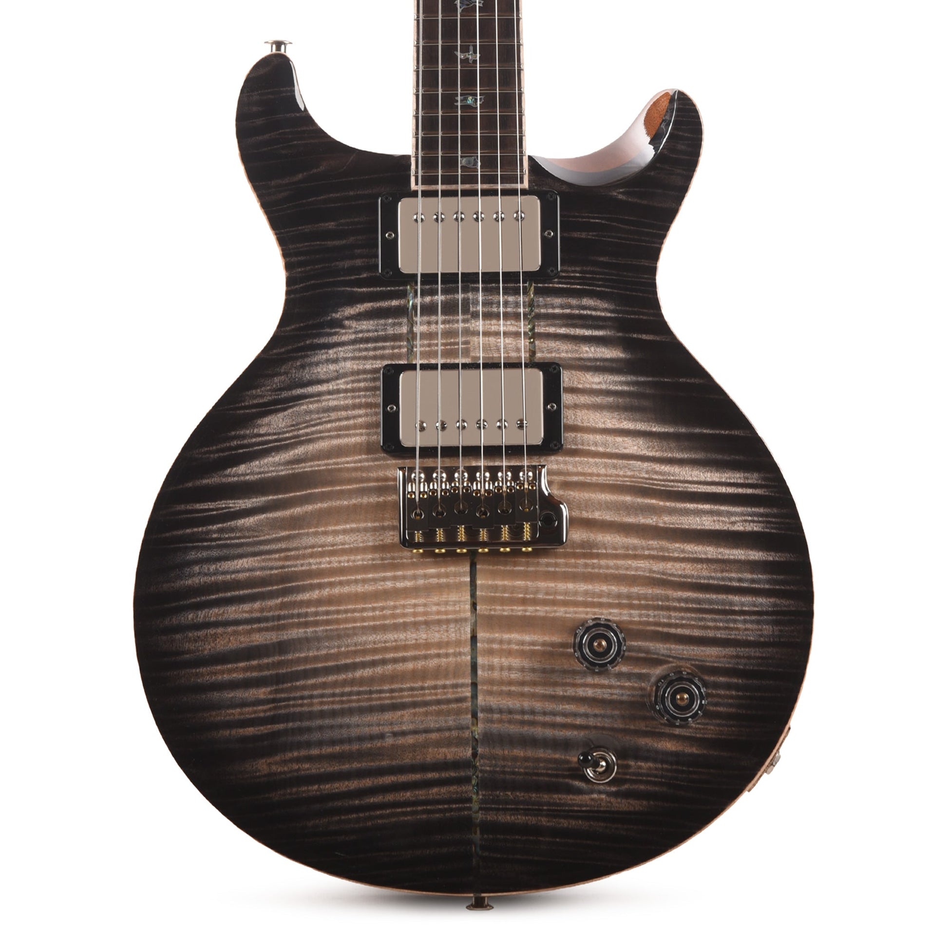 PRS Private Stock #12223 Santana Retro 594 Curly Maple/African Mahogany Frost Bite Glow w/White Wash Back