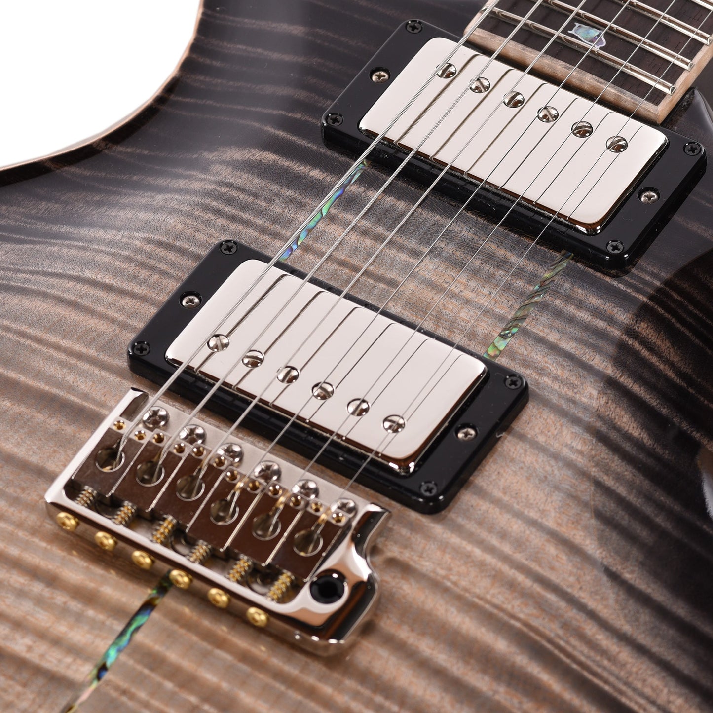 PRS Private Stock #12223 Santana Retro 594 Curly Maple/African Mahogany Frost Bite Glow w/White Wash Back