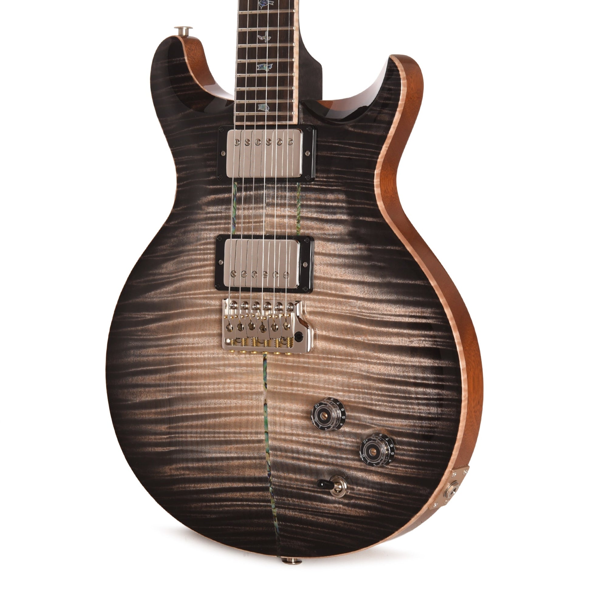PRS Private Stock #12223 Santana Retro 594 Curly Maple/African Mahogany Frost Bite Glow w/White Wash Back