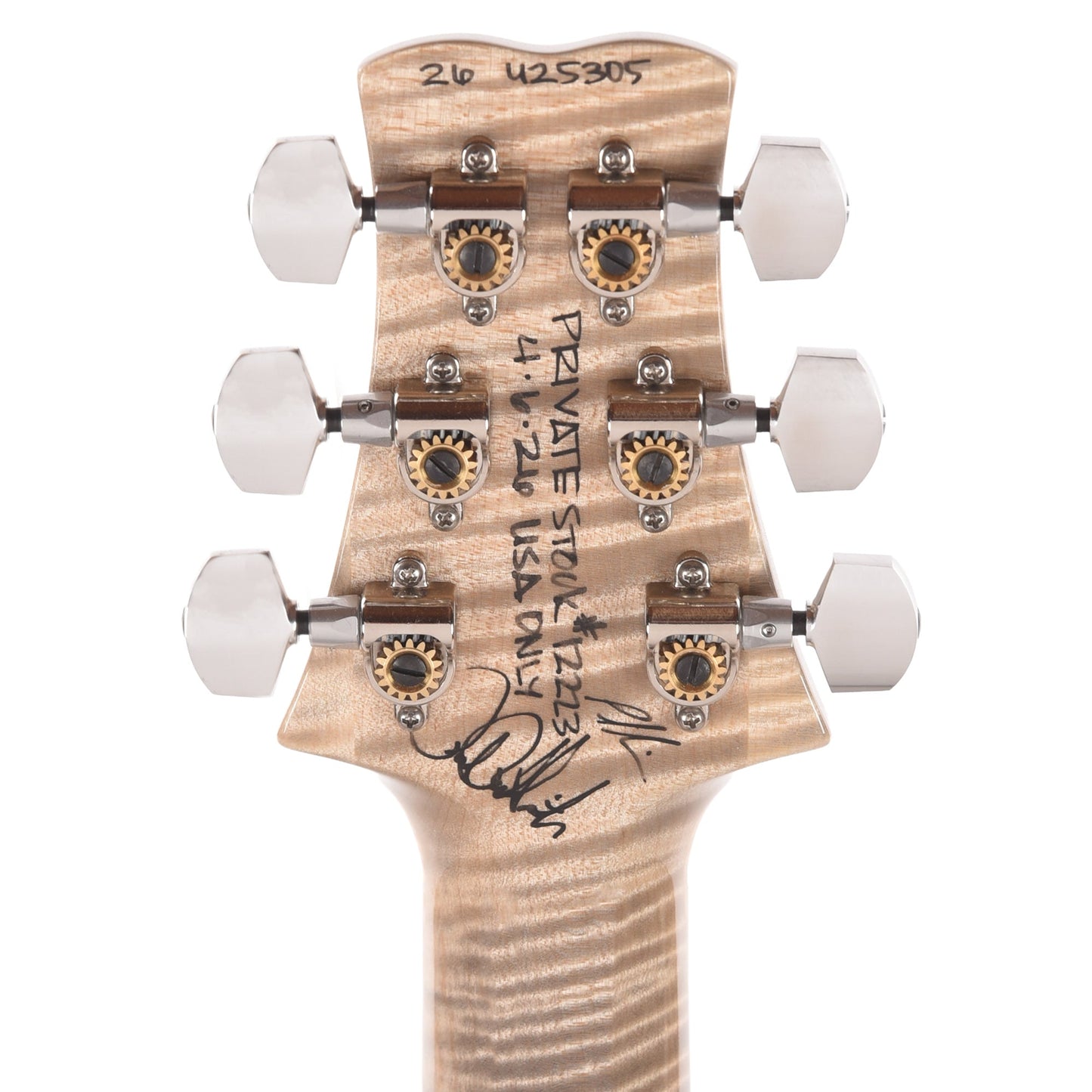 PRS Private Stock #12223 Santana Retro 594 Curly Maple/African Mahogany Frost Bite Glow w/White Wash Back