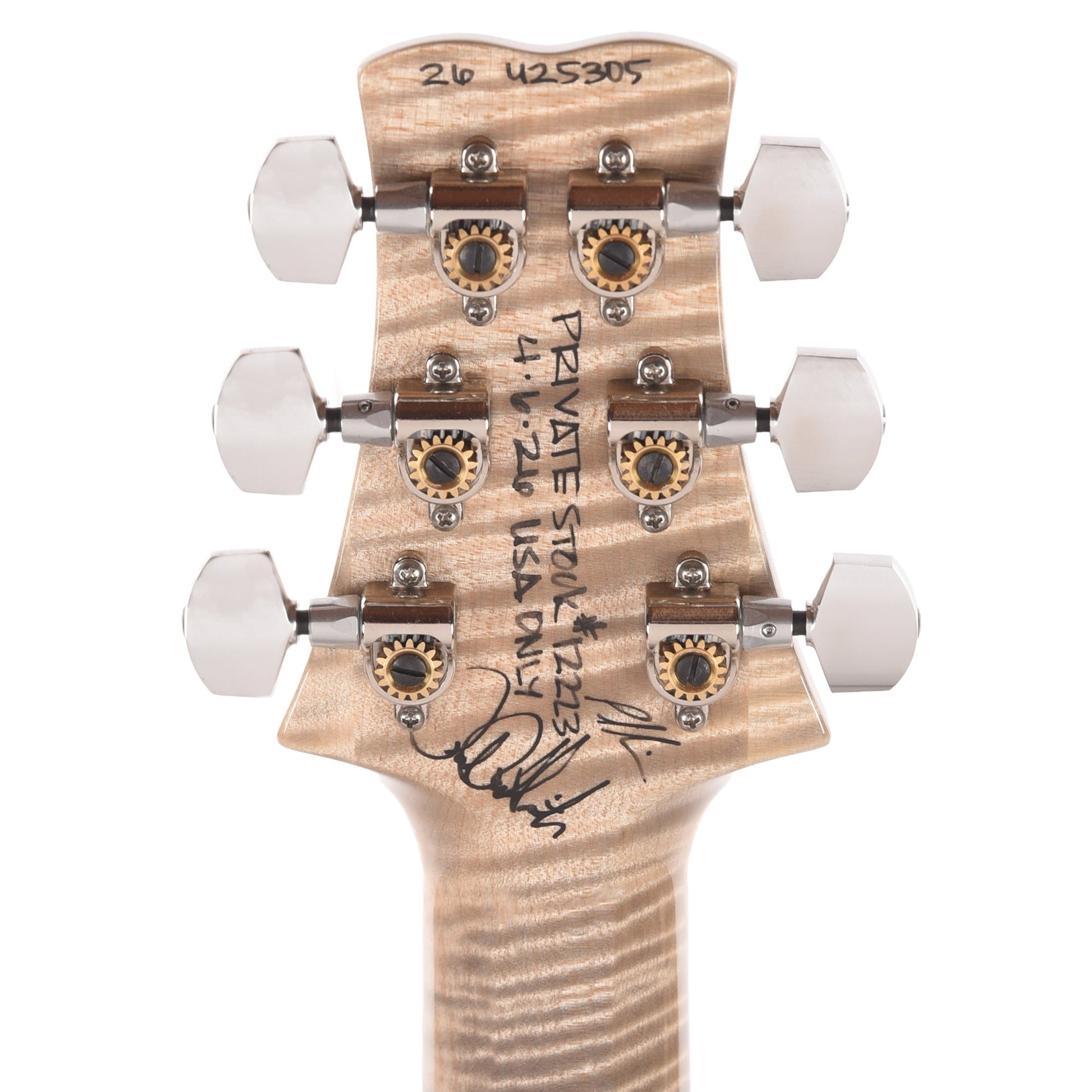 PRS Private Stock #12223 Santana Retro 594 Curly Maple/African Mahogany Frost Bite Glow w/White Wash Back