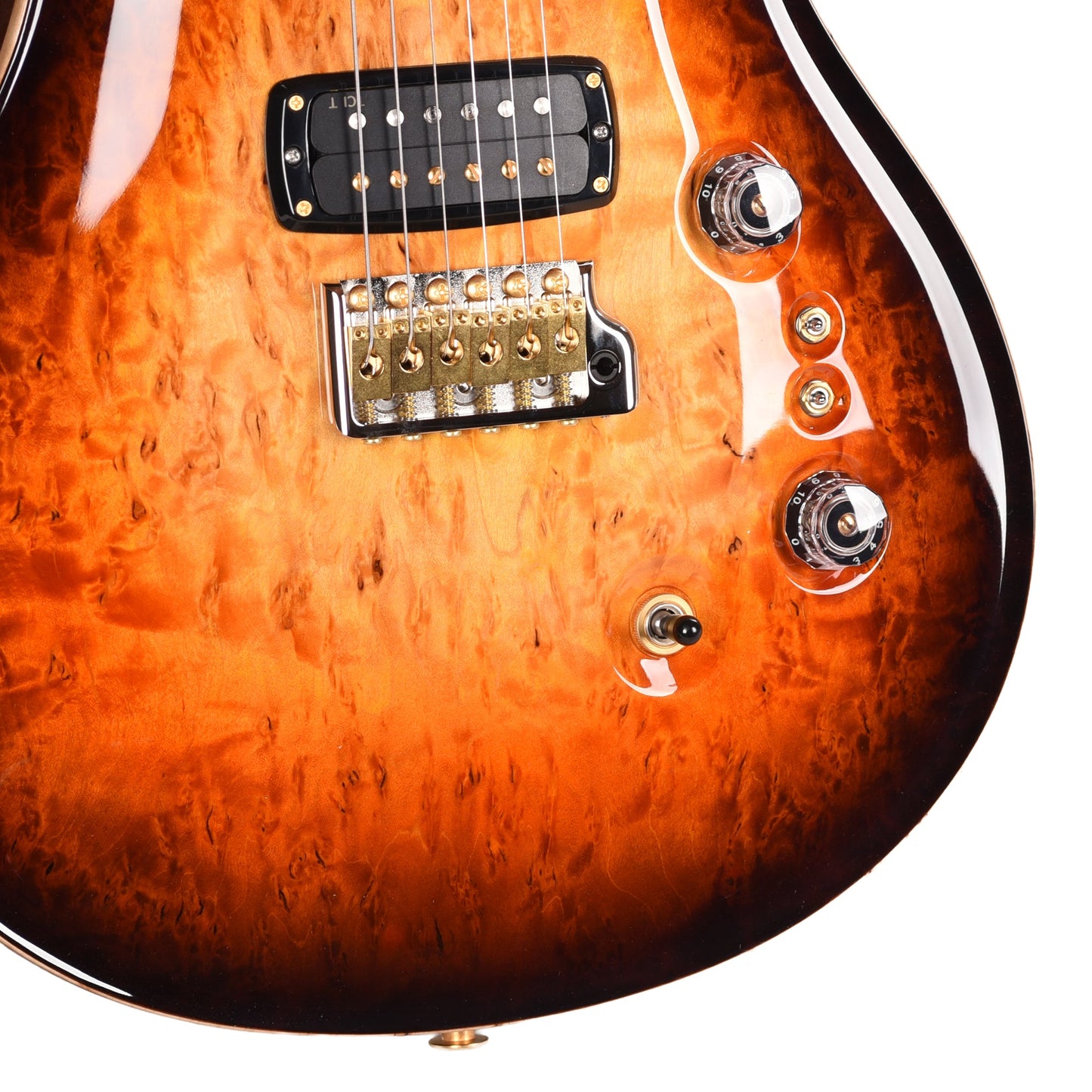 PRS Private Stock #12225 Custom 24-08 Semi-Hollow One-Piece Birdseye Maple/Mahogany Electric Tiger Glow