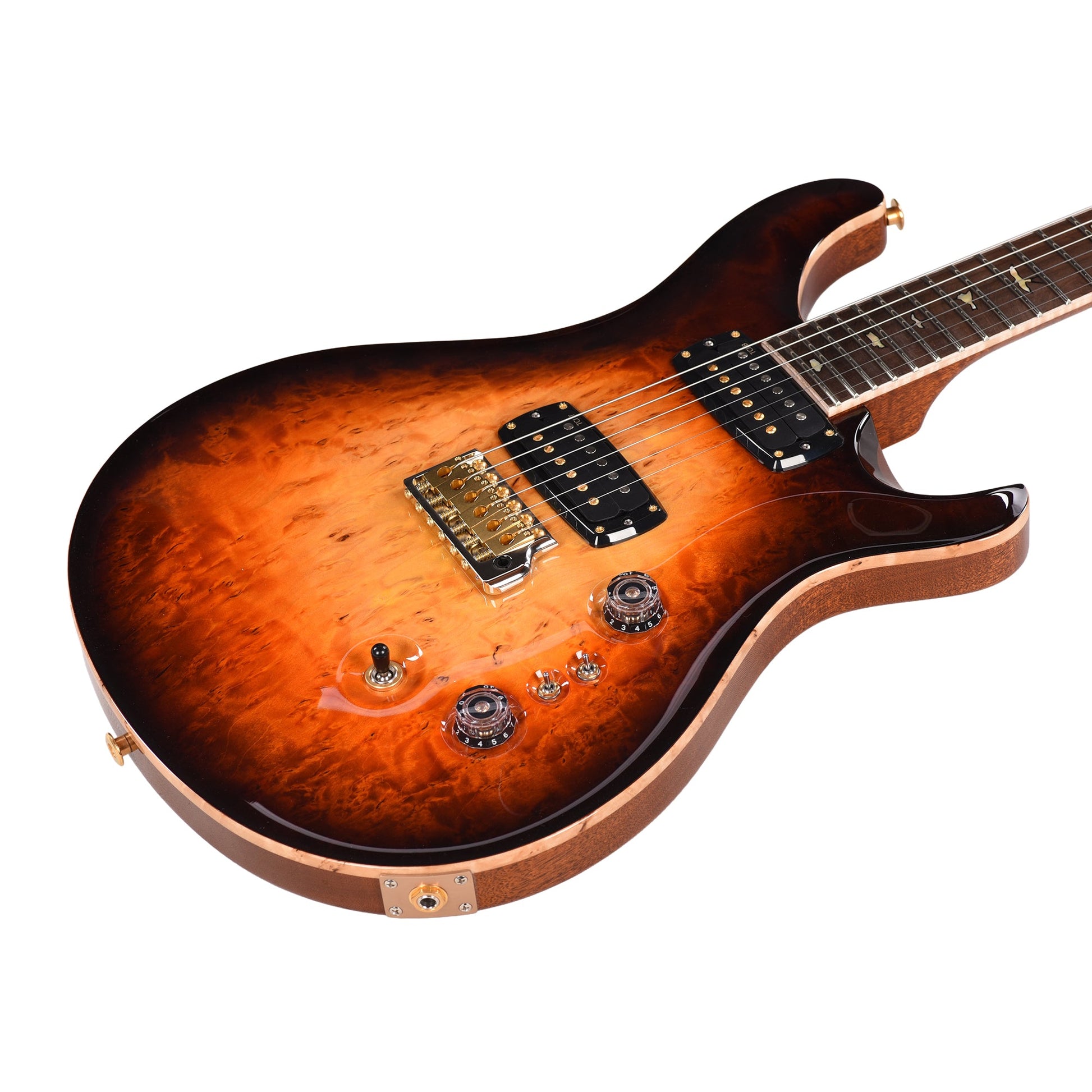 PRS Private Stock #12225 Custom 24-08 Semi-Hollow One-Piece Birdseye Maple/Mahogany Electric Tiger Glow