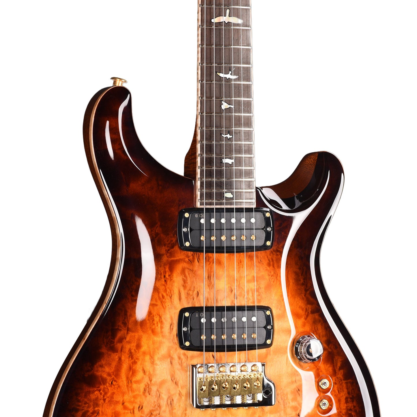 PRS Private Stock #12225 Custom 24-08 Semi-Hollow One-Piece Birdseye Maple/Mahogany Electric Tiger Glow