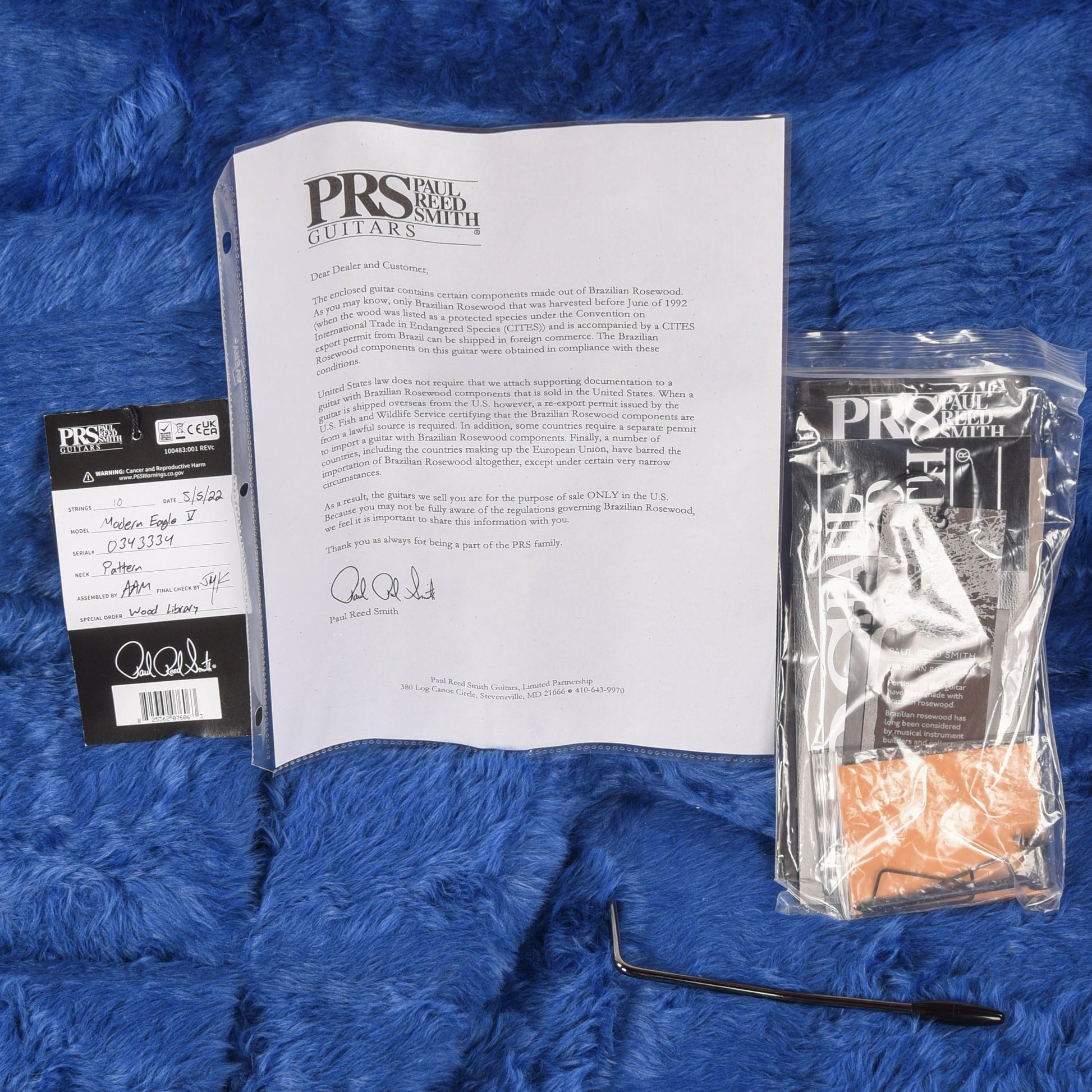 PRS Wood Library Modern Eagle V Faded Blue Jean 2022