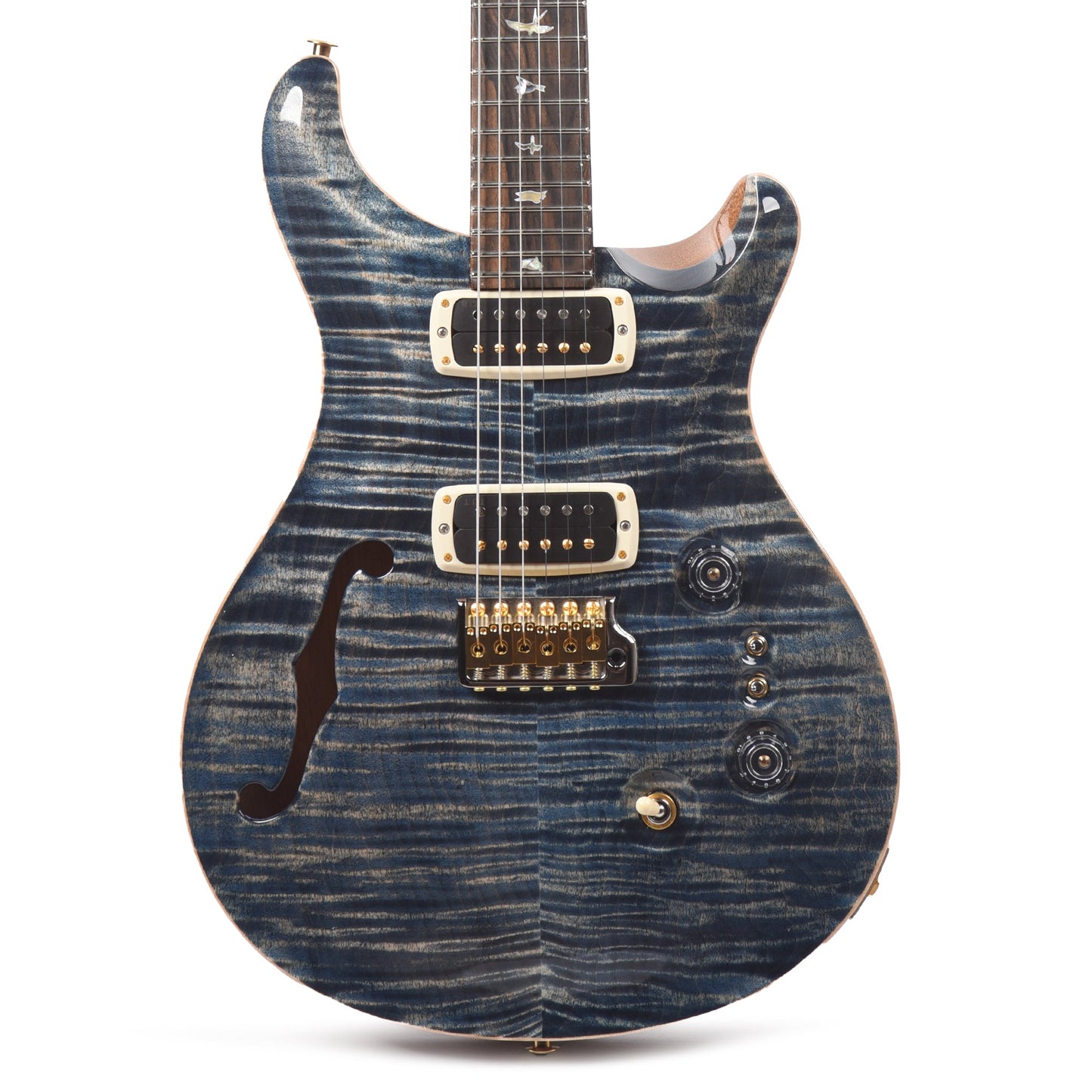 PRS 40th Anniversary Limited Edition Custom 24-08 Semi-Hollow Faded Whale Blue w/Natural Back
