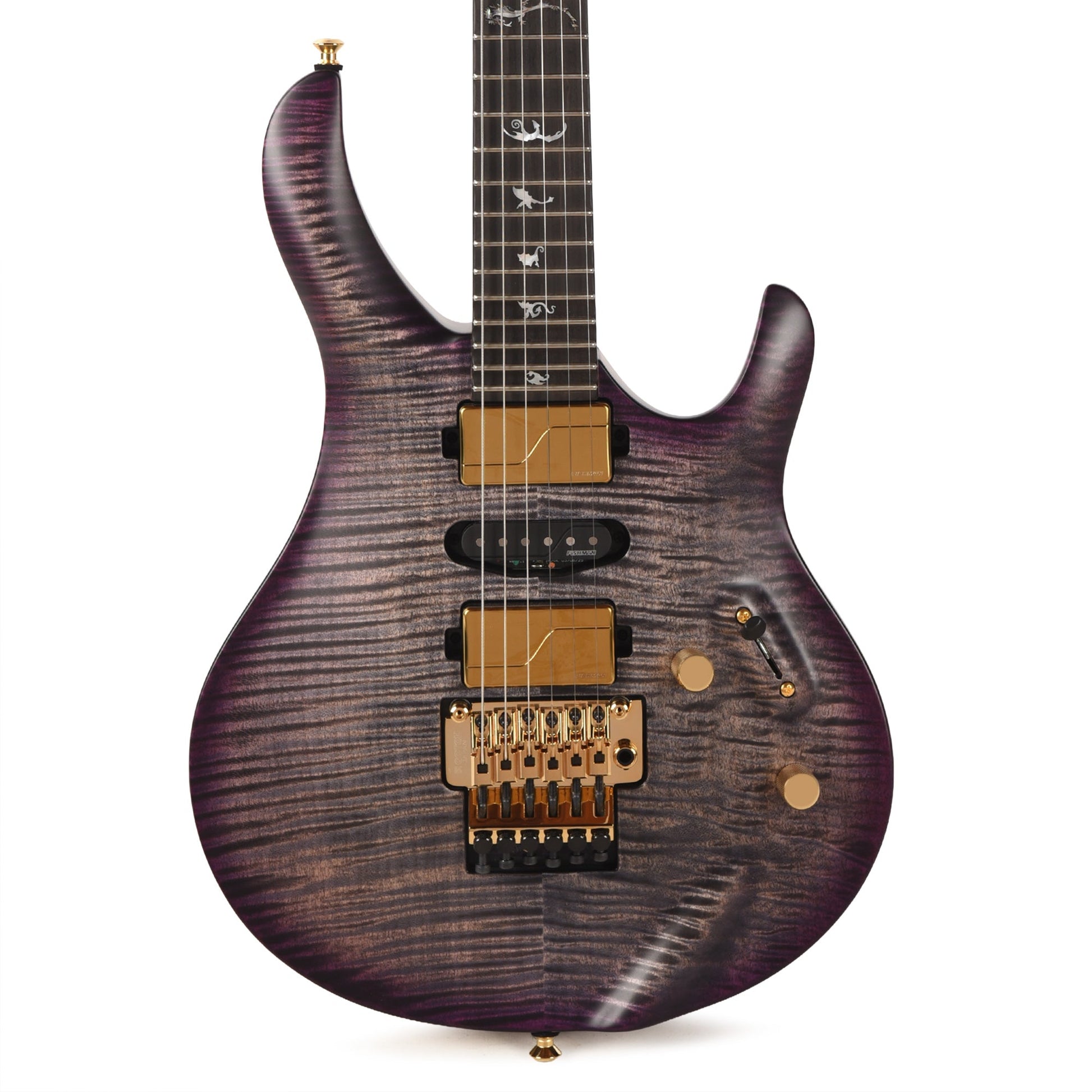 PRS Limited Edition Chleo Charcoal Purple Wraparound Burst w/Herman Li Signature Fishman Fluence Pickups