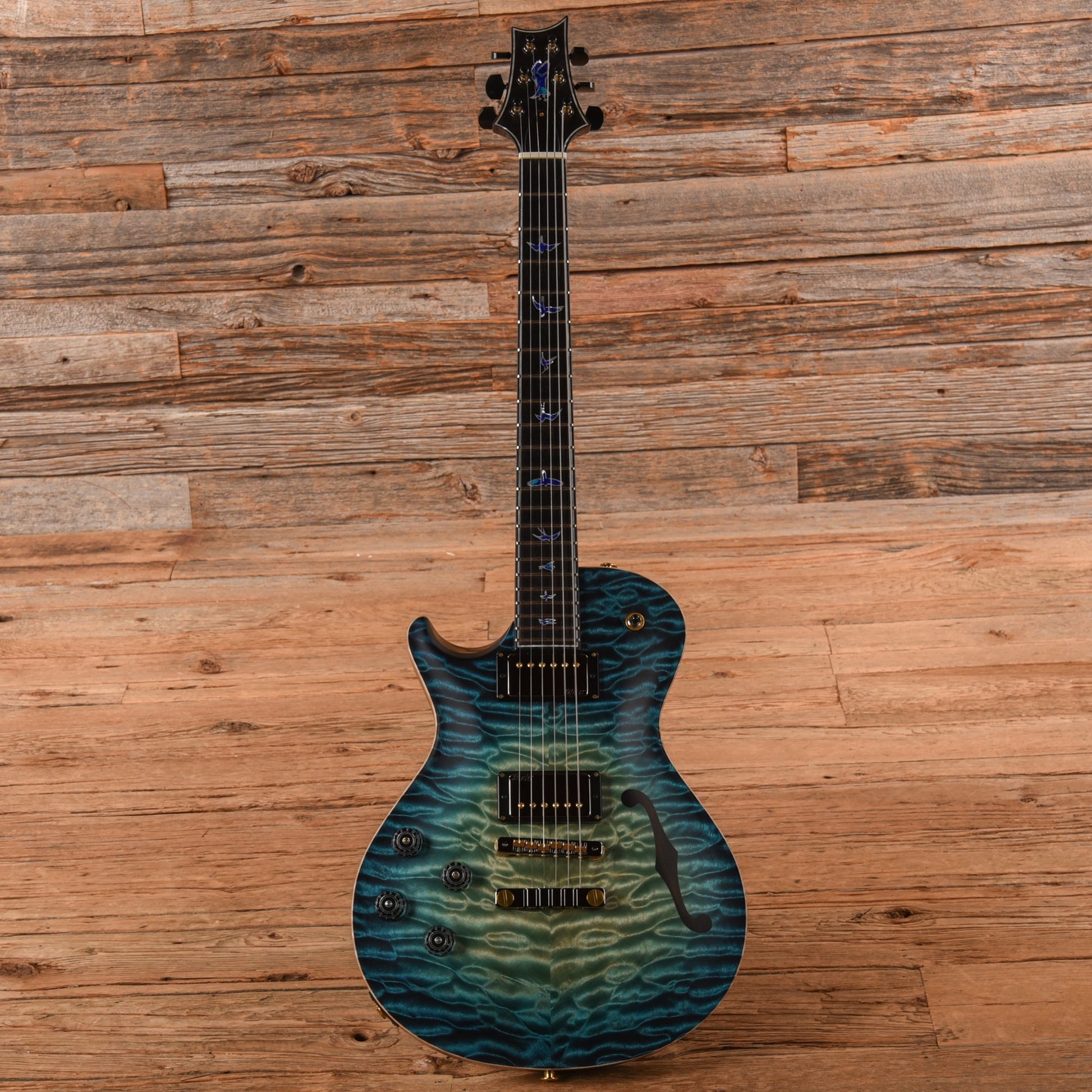 PRS Private Stock #11494 McCarty 594 Singlecut Quilted Maple/Black Limba Subzero Glow 2024 LEFTY