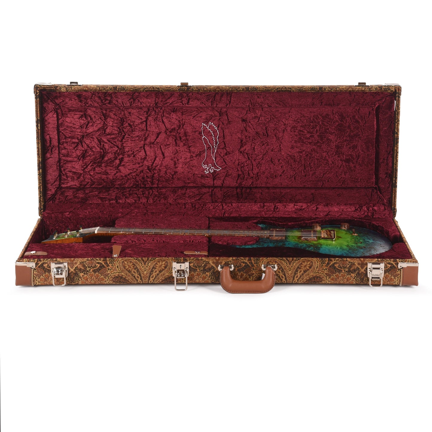 PRS Private Stock #11768 Custom 24 Poplar Burl/African Mahogany Laguna Glow w/Flamed Mahogany Neck & Hormigo Fingerboard