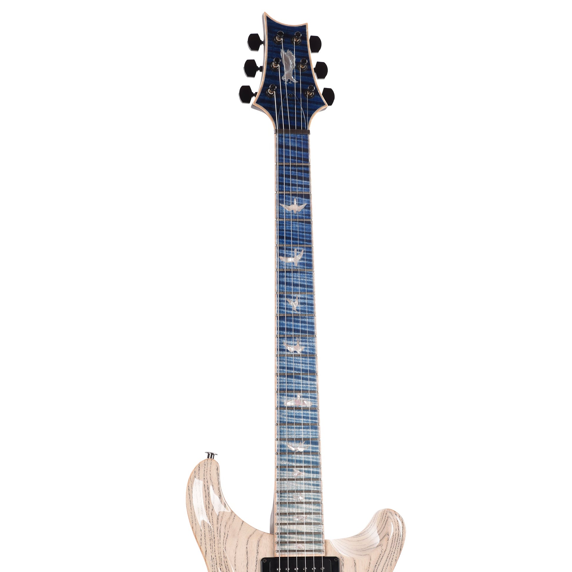 PRS Private Stock #12218 Custom 24 Swamp Ash White Wash w/Macassar Ebony Neck & Iceberg Fade Curly Maple Fretboard (Serial #0421031)