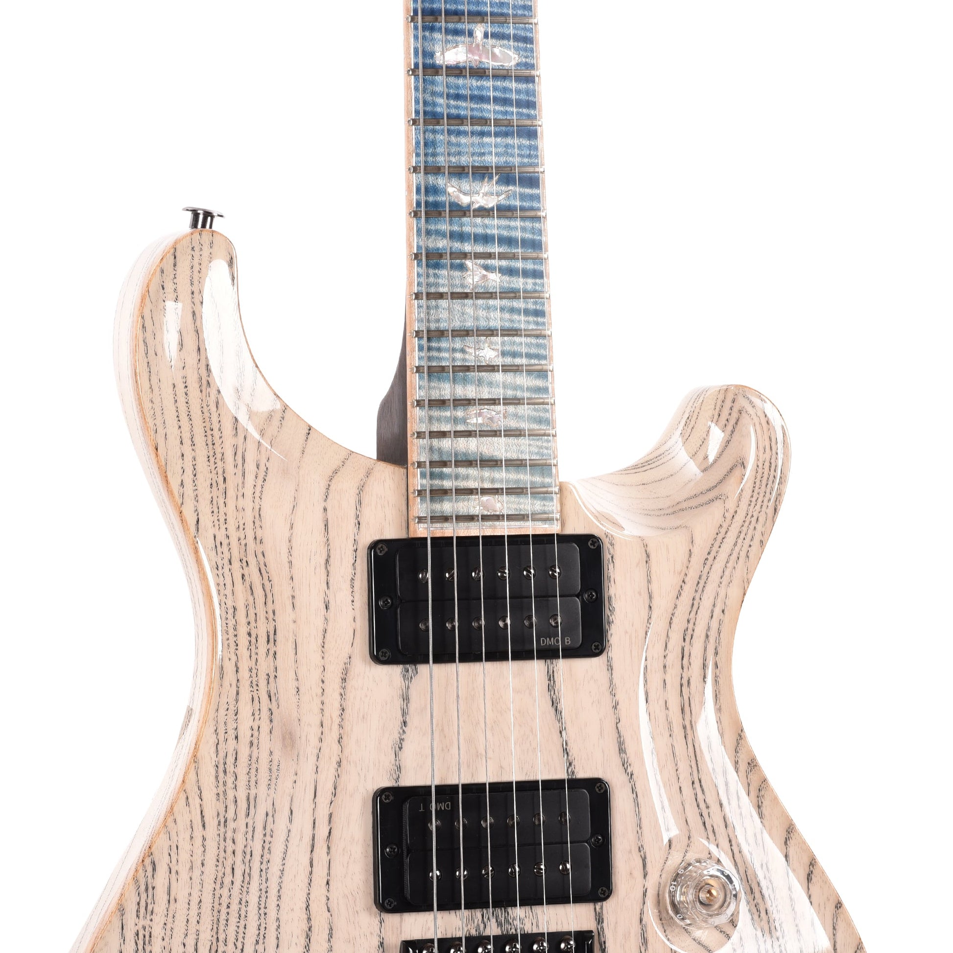 PRS Private Stock #12218 Custom 24 Swamp Ash White Wash w/Macassar Ebony Neck & Iceberg Fade Curly Maple Fretboard (Serial #0421031)
