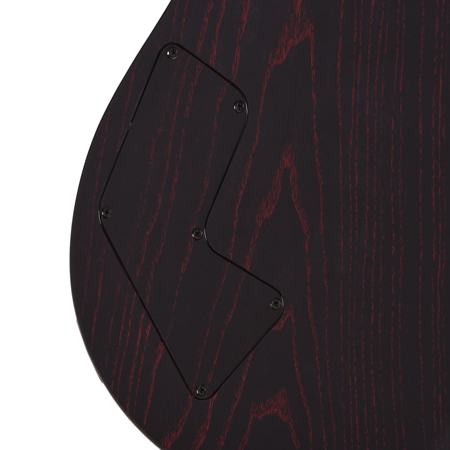 PRS Private Stock #12224 Modern Eagle V Curly Maple/Swamp Ash Blood Red Glow w/Black Wash Back & Bats in Flight Inlay