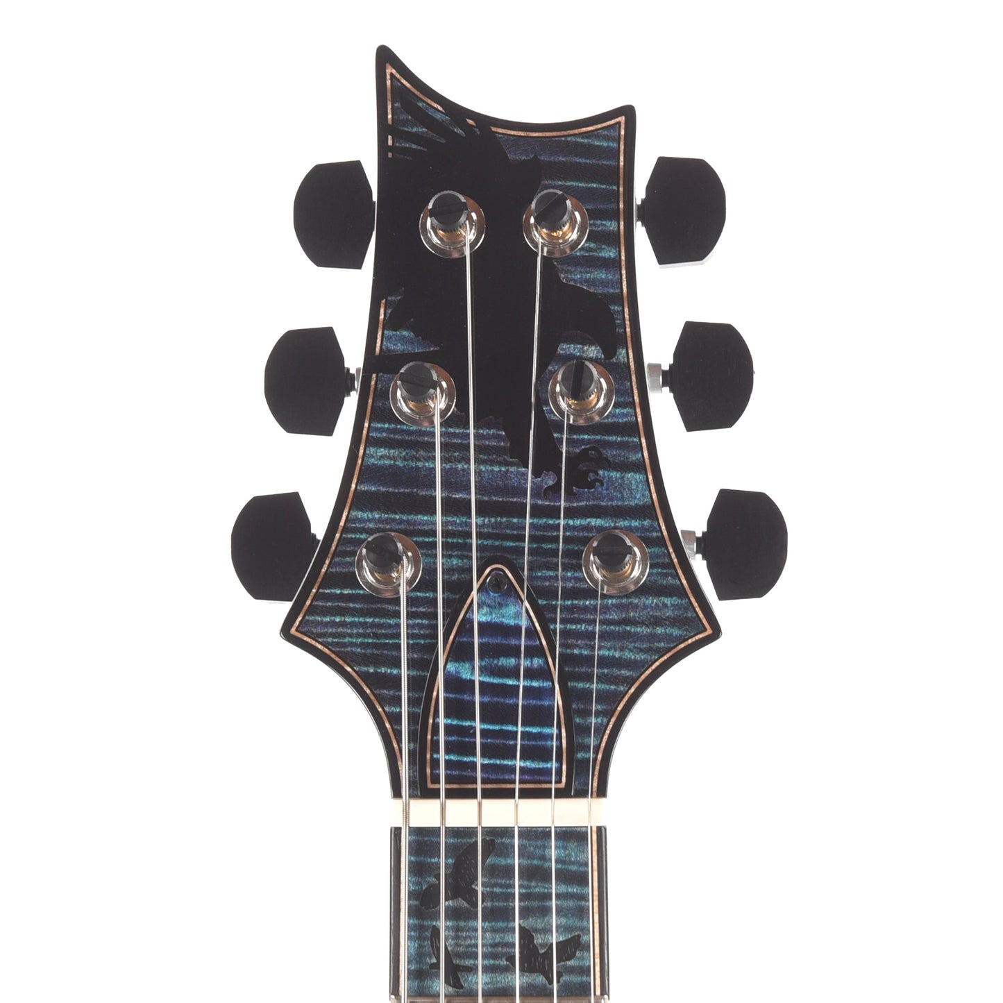 PRS Private Stock #12227 McCarty 594 One Piece Curly Maple/Black Limba Aqua Violet Dragon's Breath w/Birds of a Feather