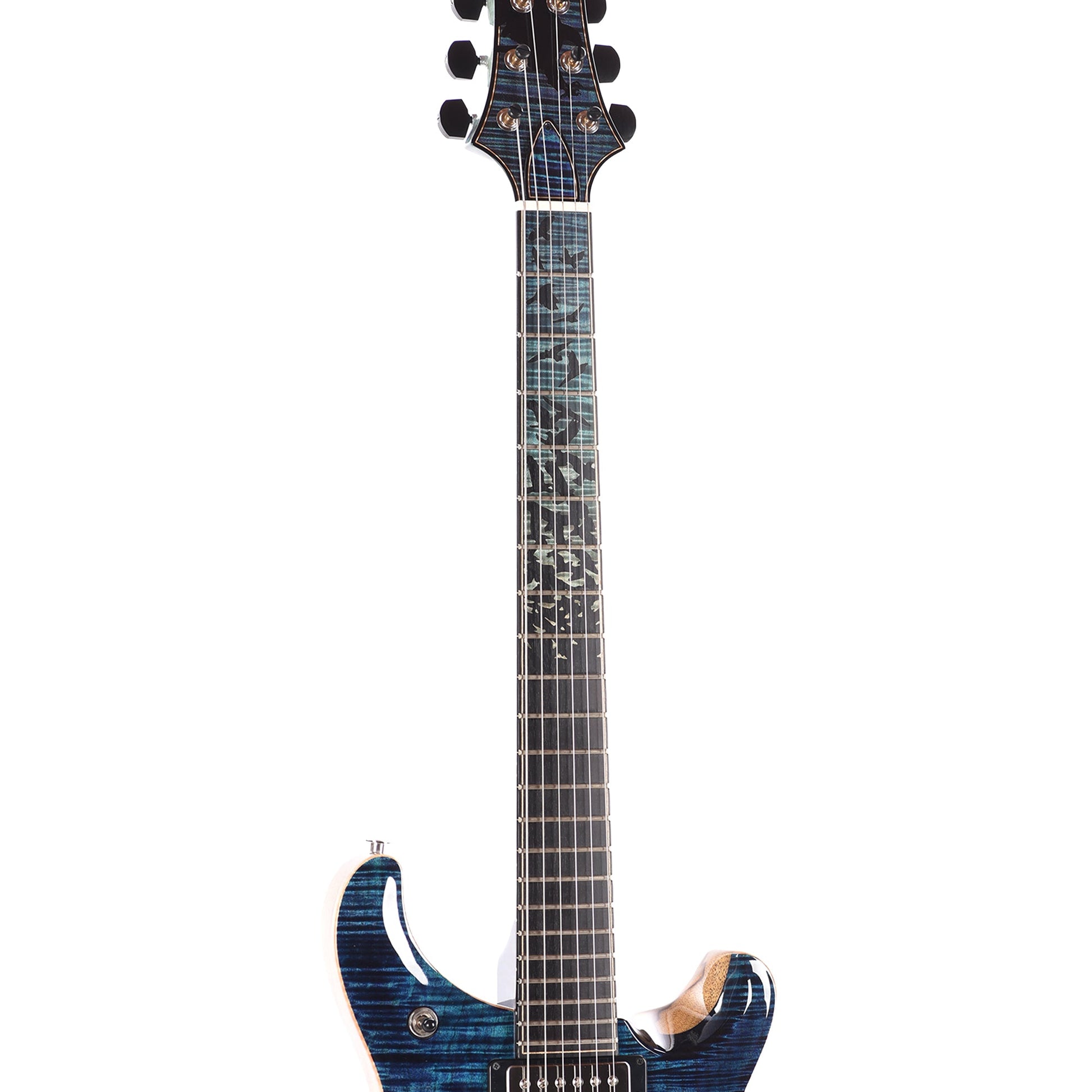 PRS Private Stock #12227 McCarty 594 One Piece Curly Maple/Black Limba Aqua Violet Dragon's Breath w/Birds of a Feather