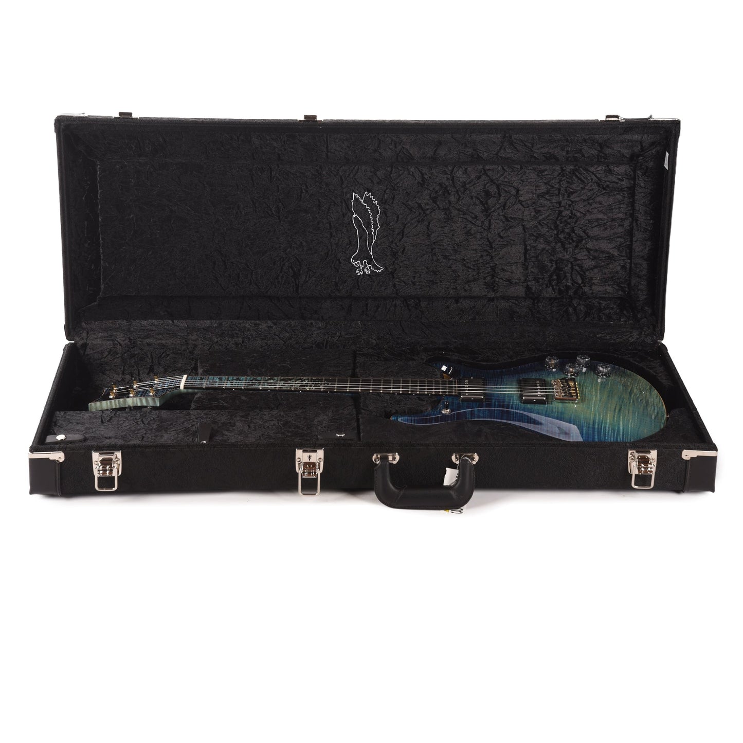 PRS Private Stock #12227 McCarty 594 One Piece Curly Maple/Black Limba Aqua Violet Dragon's Breath w/Birds of a Feather