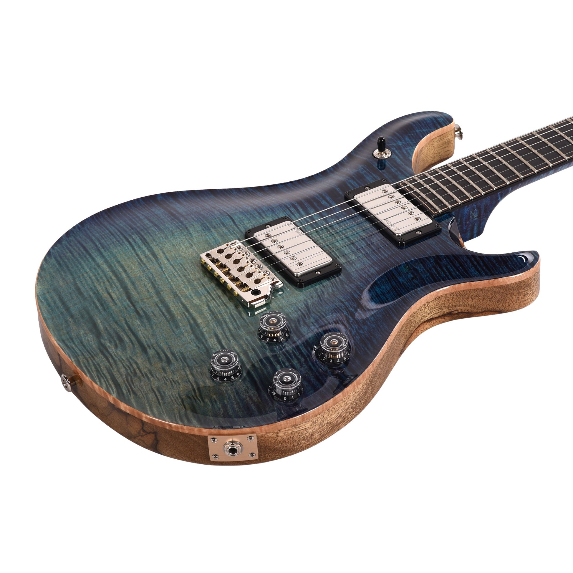 PRS Private Stock #12227 McCarty 594 One Piece Curly Maple/Black Limba Aqua Violet Dragon's Breath w/Birds of a Feather