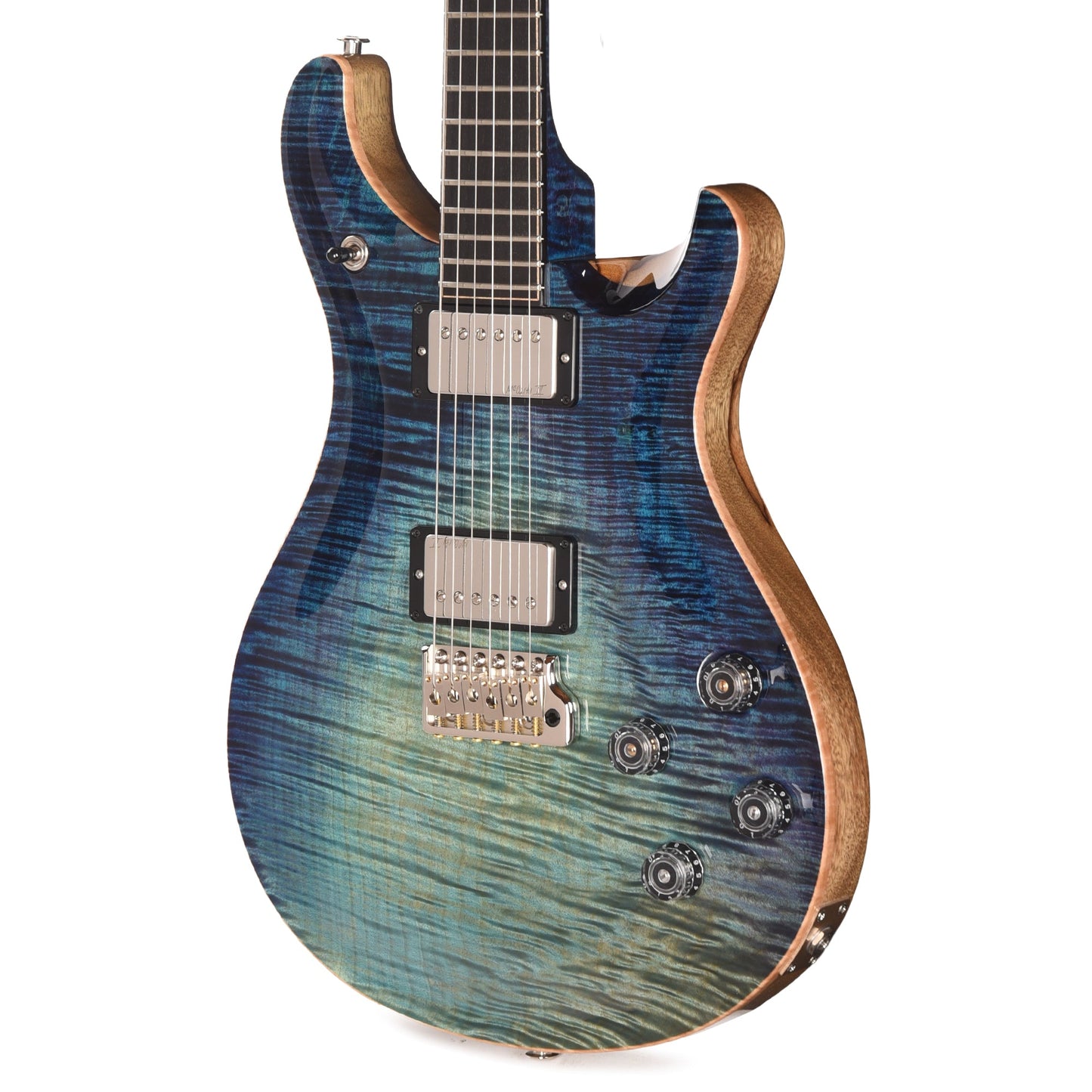 PRS Private Stock #12227 McCarty 594 One Piece Curly Maple/Black Limba Aqua Violet Dragon's Breath w/Birds of a Feather