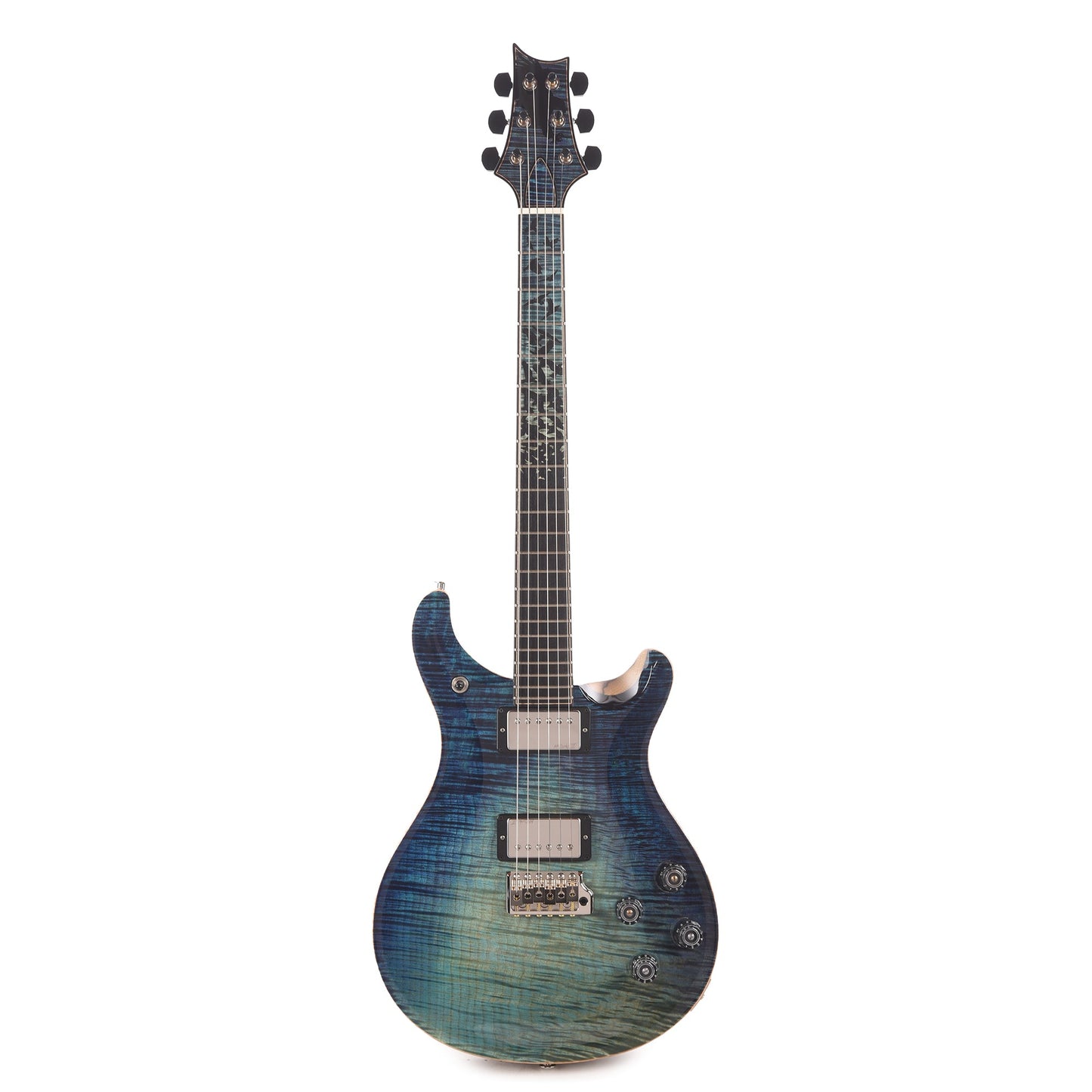 PRS Private Stock #12227 McCarty 594 One Piece Curly Maple/Black Limba Aqua Violet Dragon's Breath w/Birds of a Feather