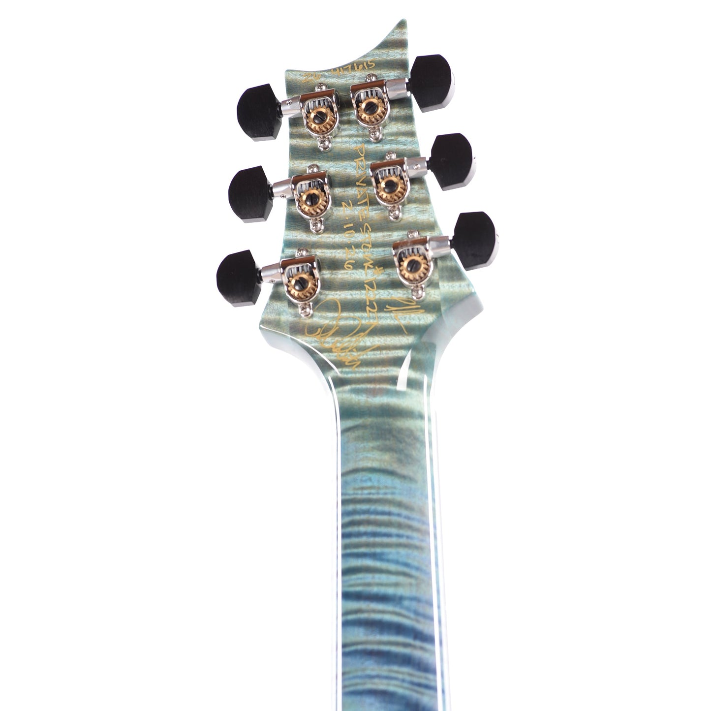 PRS Private Stock #12227 McCarty 594 One Piece Curly Maple/Black Limba Aqua Violet Dragon's Breath w/Birds of a Feather