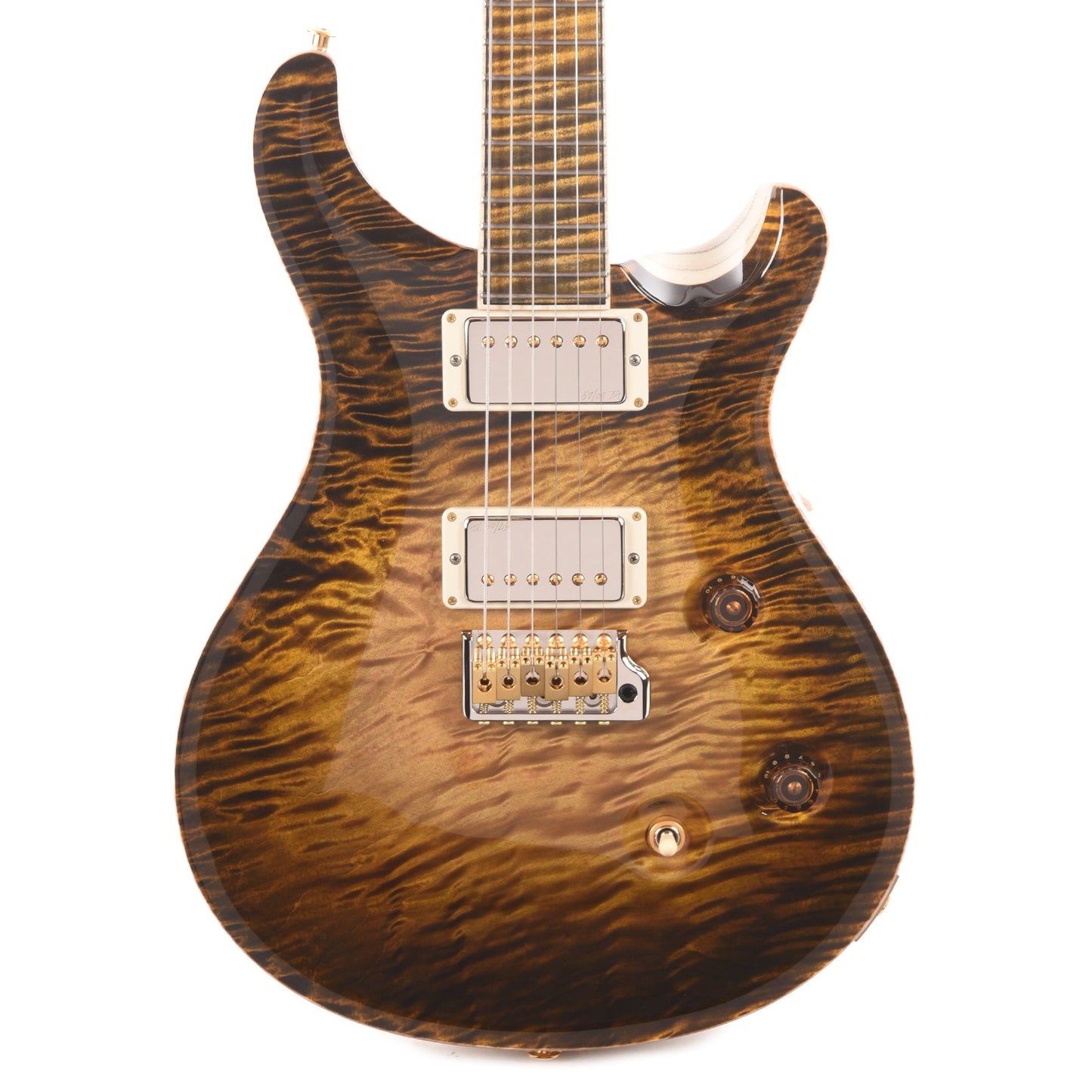 PRS Private Stock #12230 Custom 24 Curly Maple/Swamp Ash Tiger Eye Glow w/Reverse Birds of a Feather Inlays