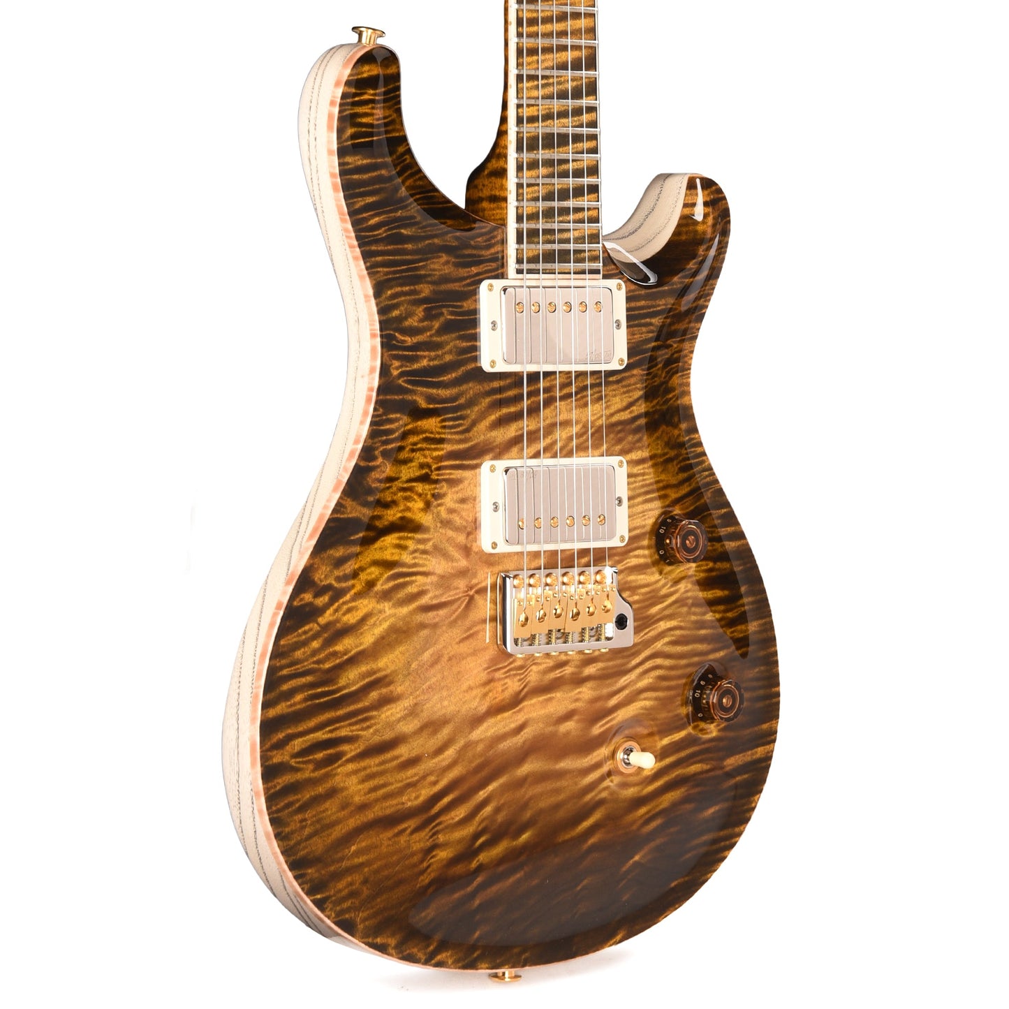 PRS Private Stock #12230 Custom 24 Curly Maple/Swamp Ash Tiger Eye Glow w/Reverse Birds of a Feather Inlays