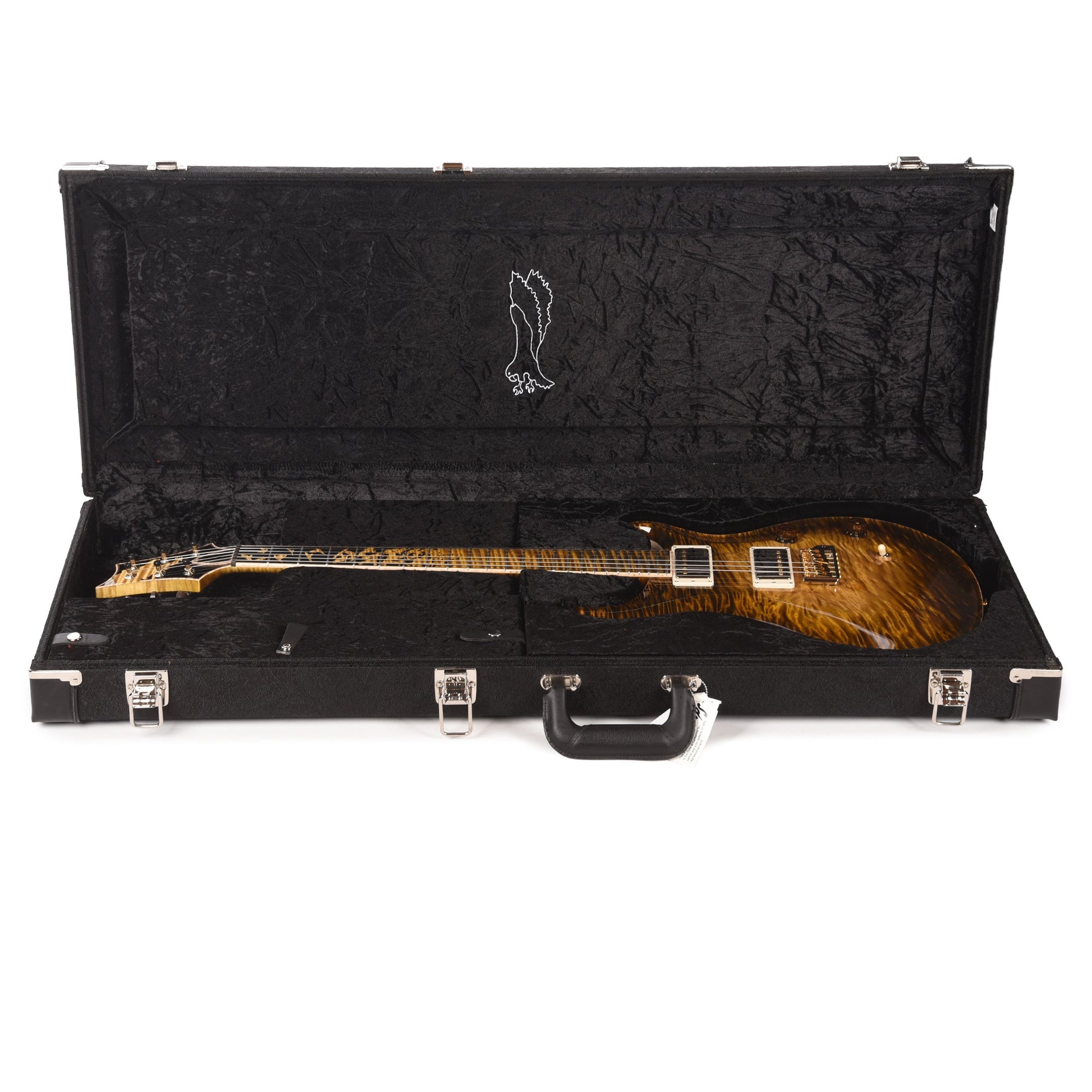 PRS Private Stock #12230 Custom 24 Curly Maple/Swamp Ash Tiger Eye Glow w/Reverse Birds of a Feather Inlays