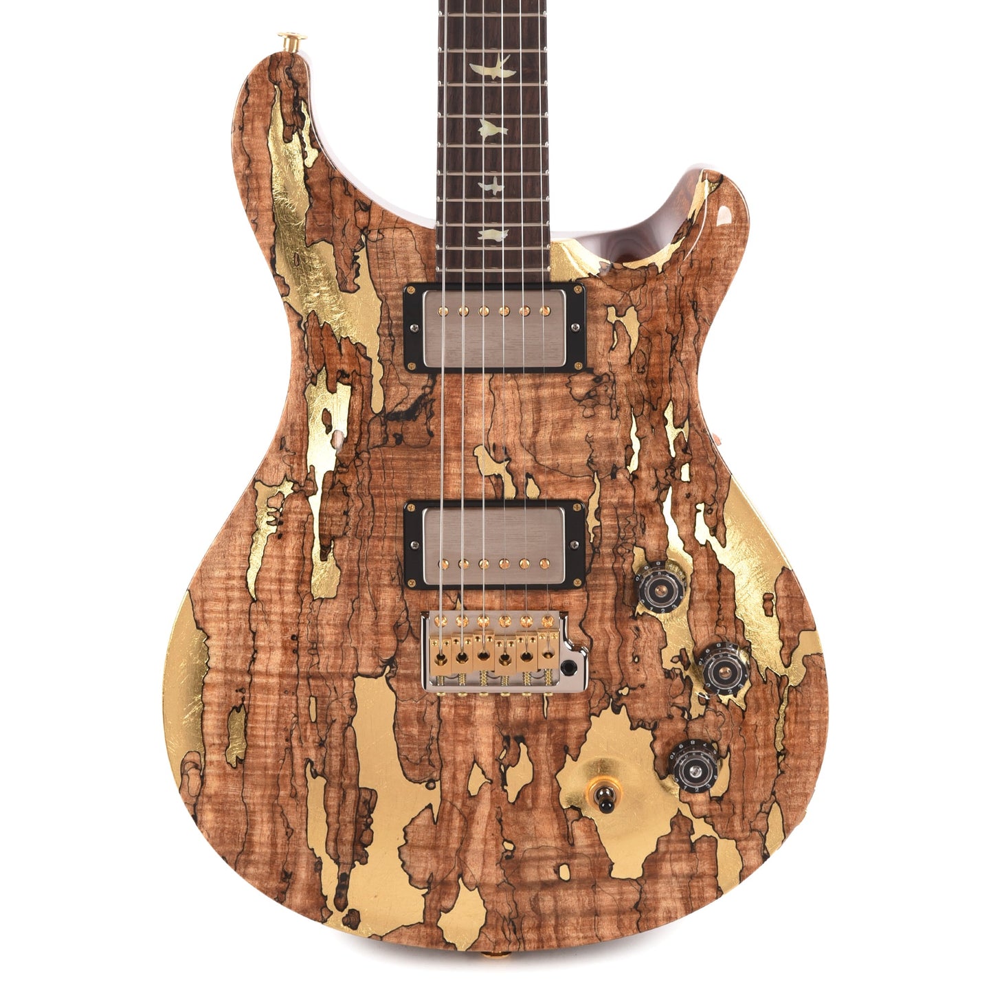 PRS Private Stock #12231 DGT Spalted Maple/African Mahogany Natural w/Gold Leaf Paint & Hormigo Neck