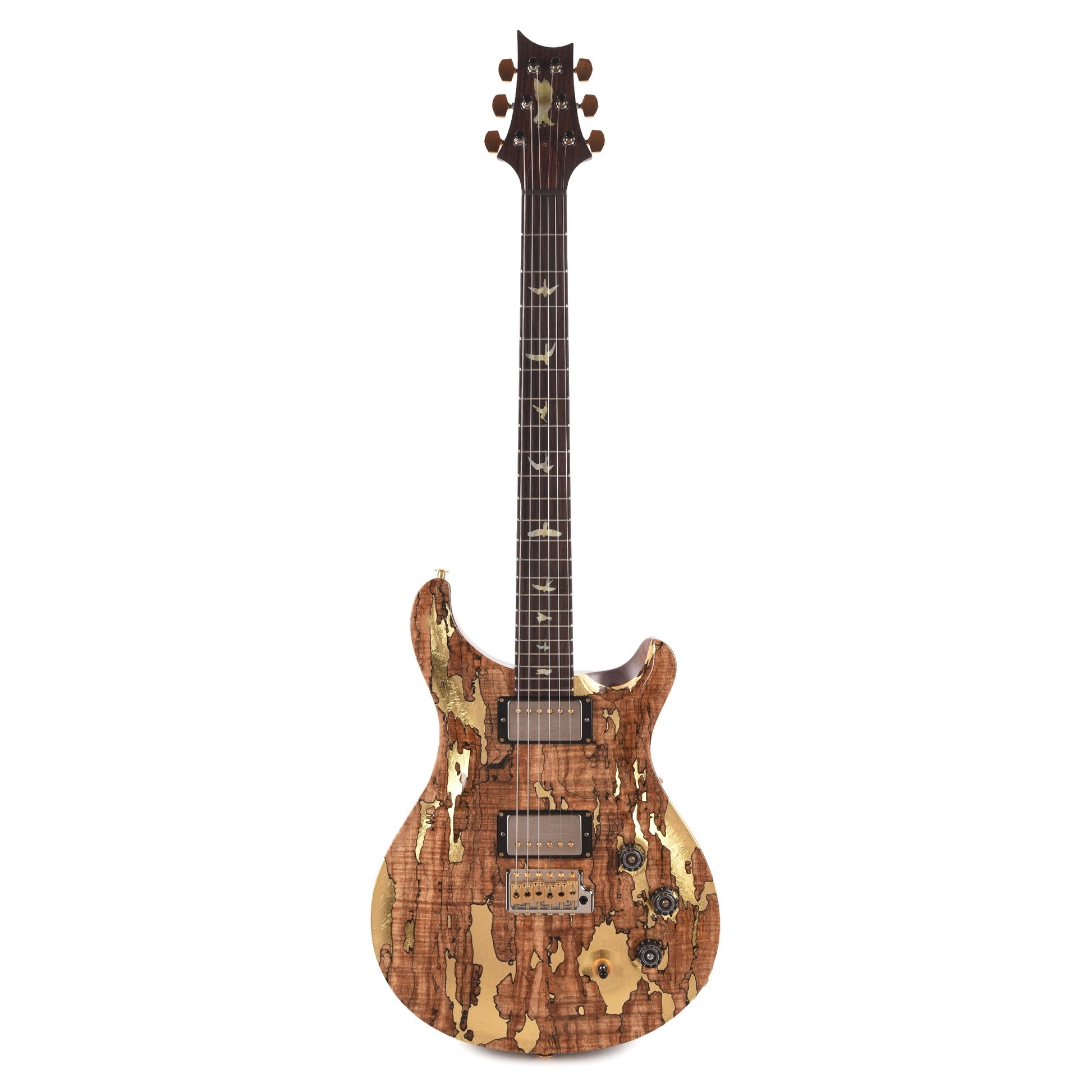 PRS Private Stock #12231 DGT Spalted Maple/African Mahogany Natural w/Gold Leaf Paint & Hormigo Neck