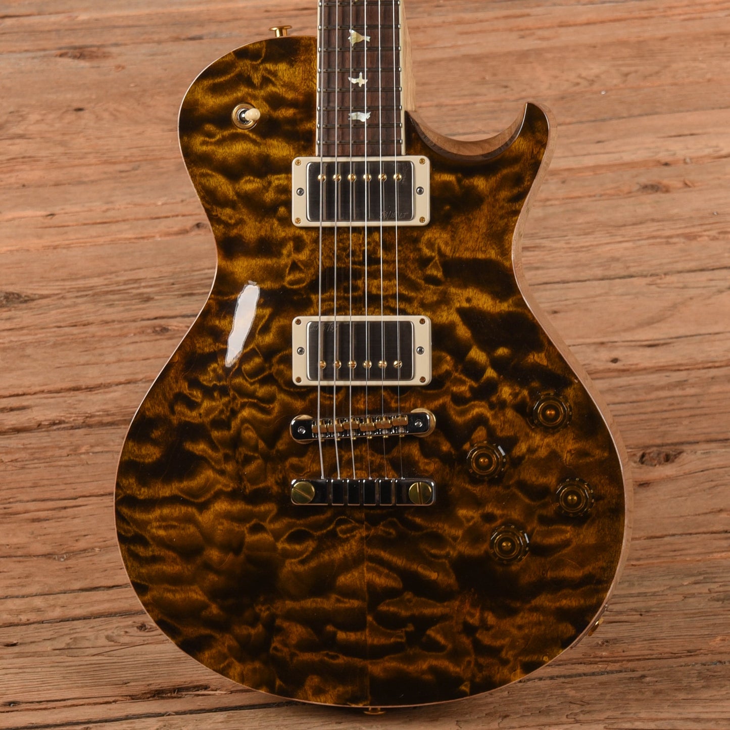 PRS Wood Library McCarty 594 Singlecut 10-Top Quilt Yellow Tiger 2024